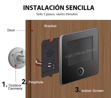 Mirilla Digital con Pantalla 3.5"