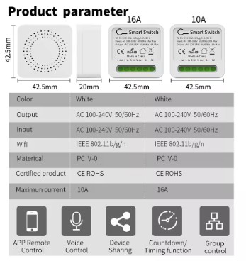 Interruptor Inteligente WiFi DOMOTICA