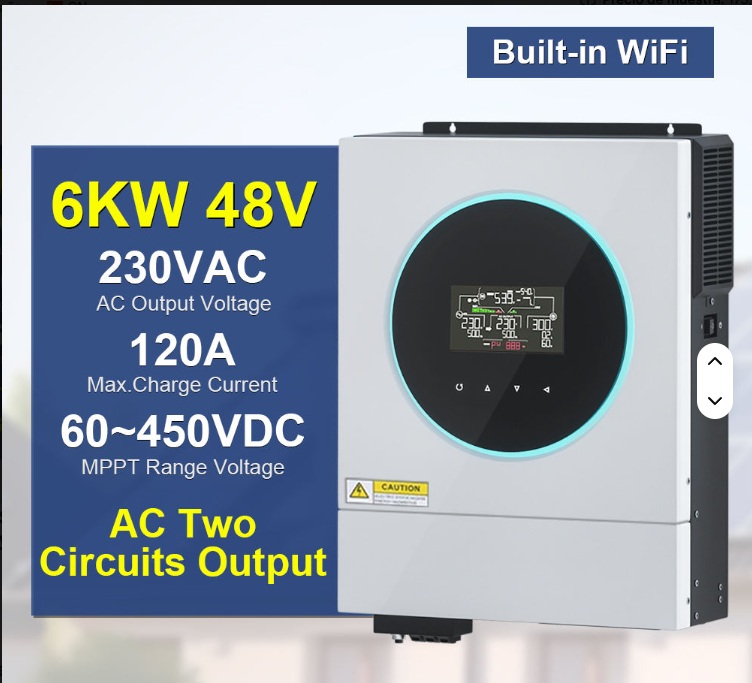 Inversor Solar 6KW 48V WiFi