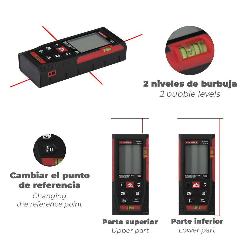 Medidor láser de distancia