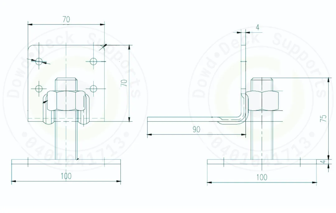 Dowd Adjustable Bearer Support Low Level