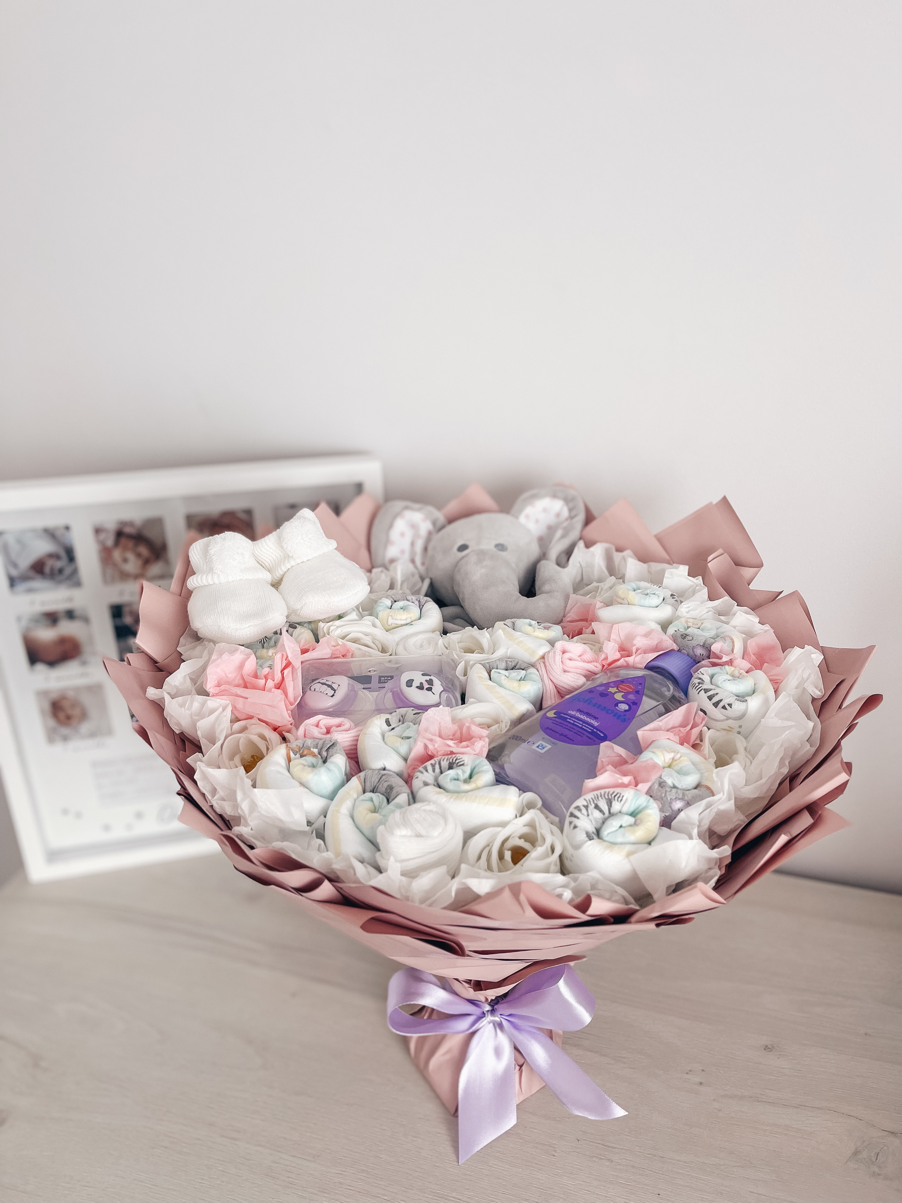 Dovana "Sauskelnių puokštė mergaitei"