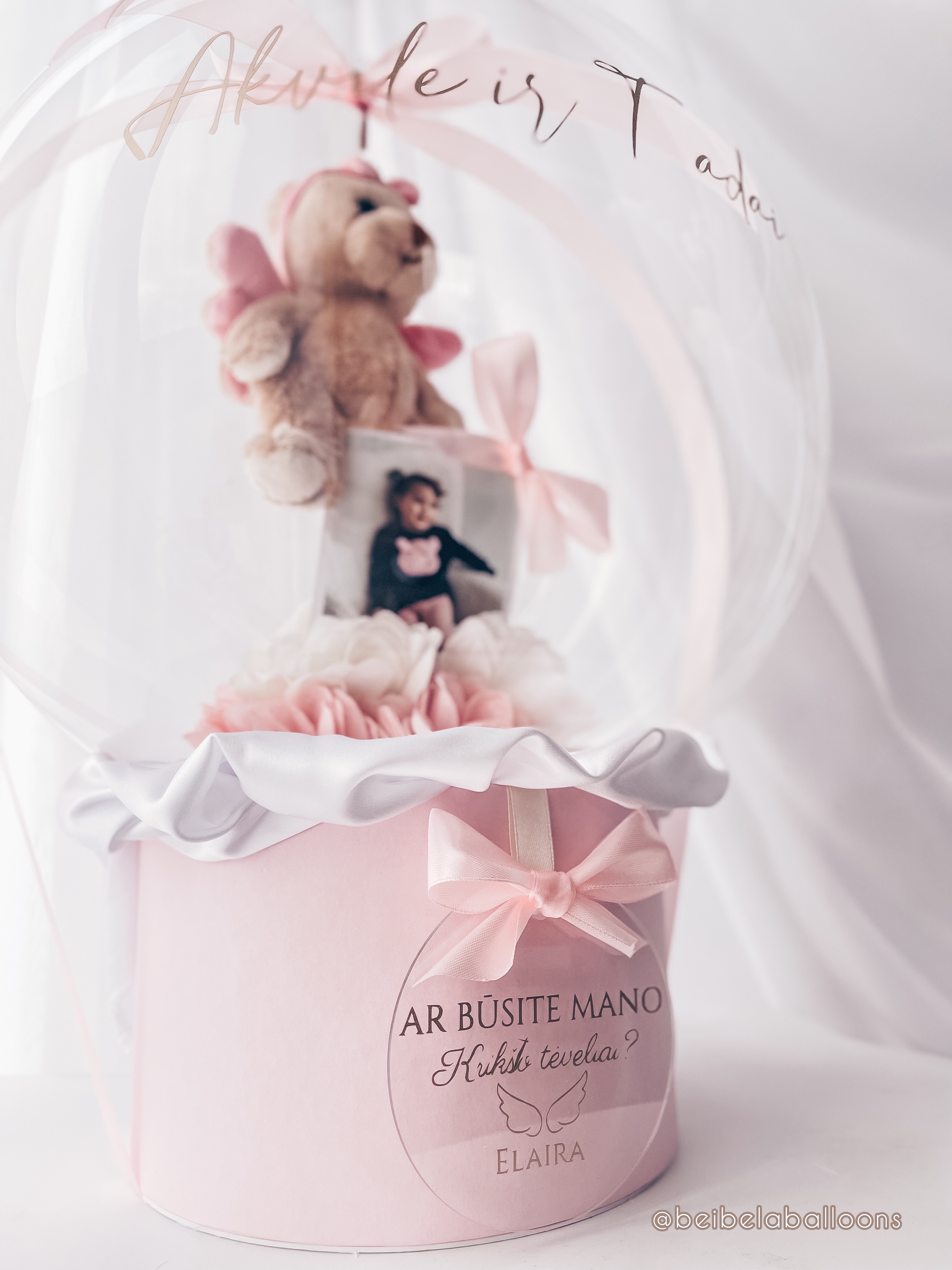 Dovana "Krikštatėviai rožinė"