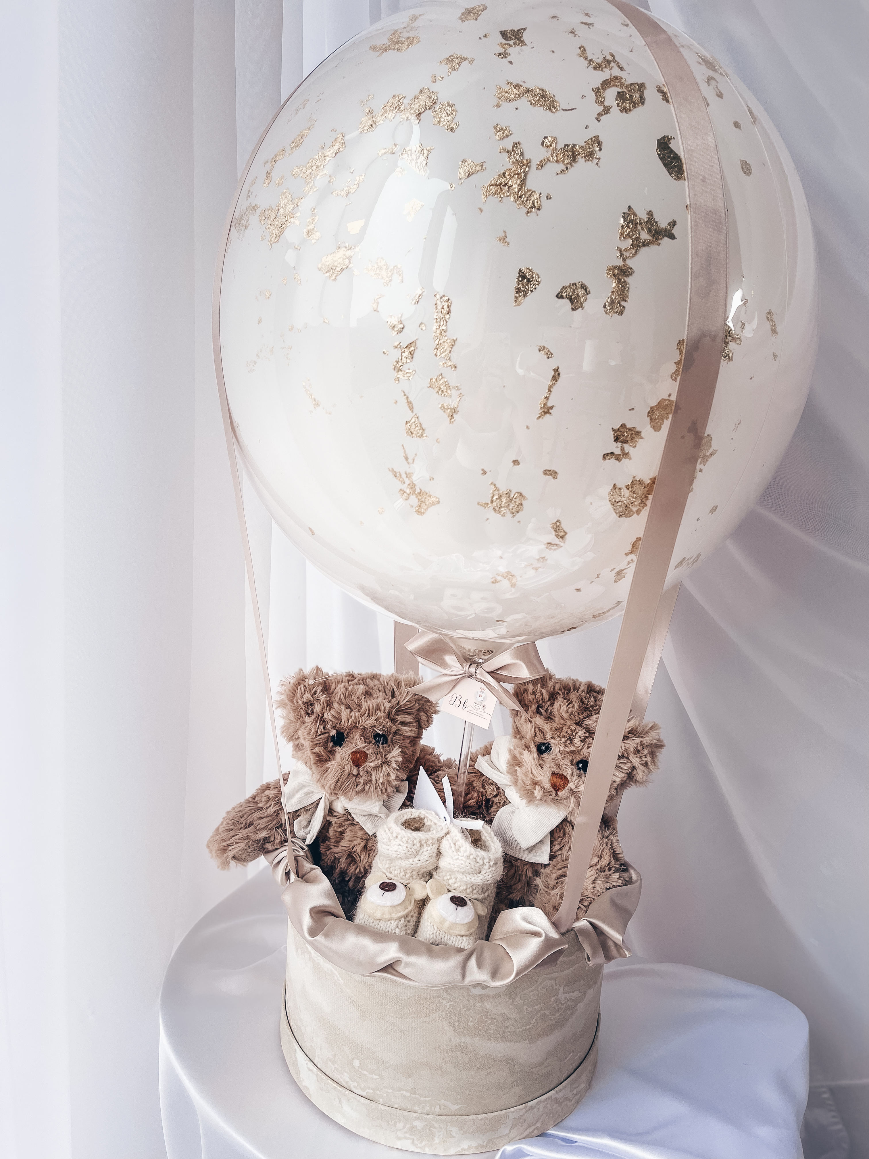 Dovana "Oro balionas dvynukams su tapukais"