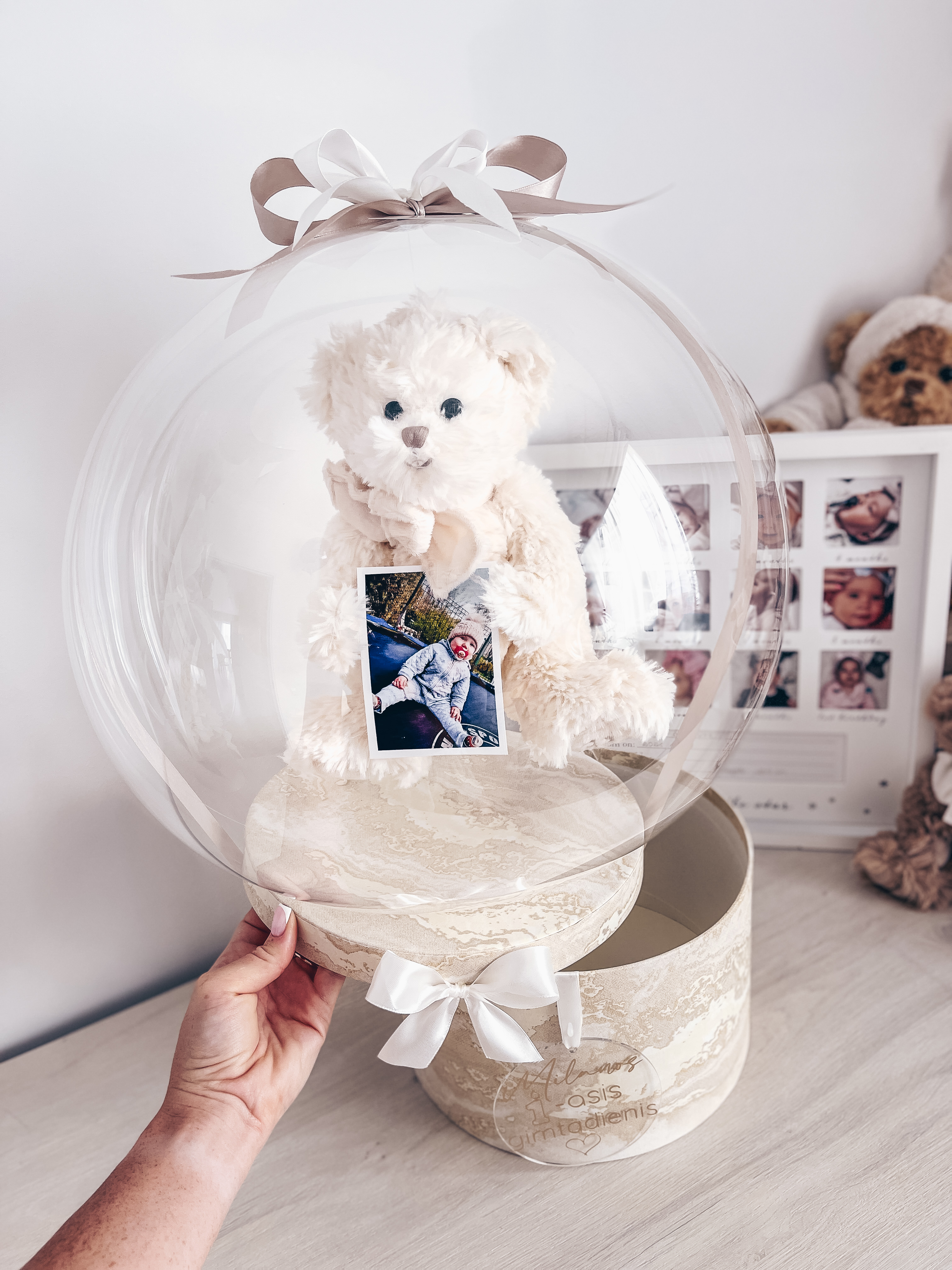 Dovana "My First Teddy su nuotrauka"