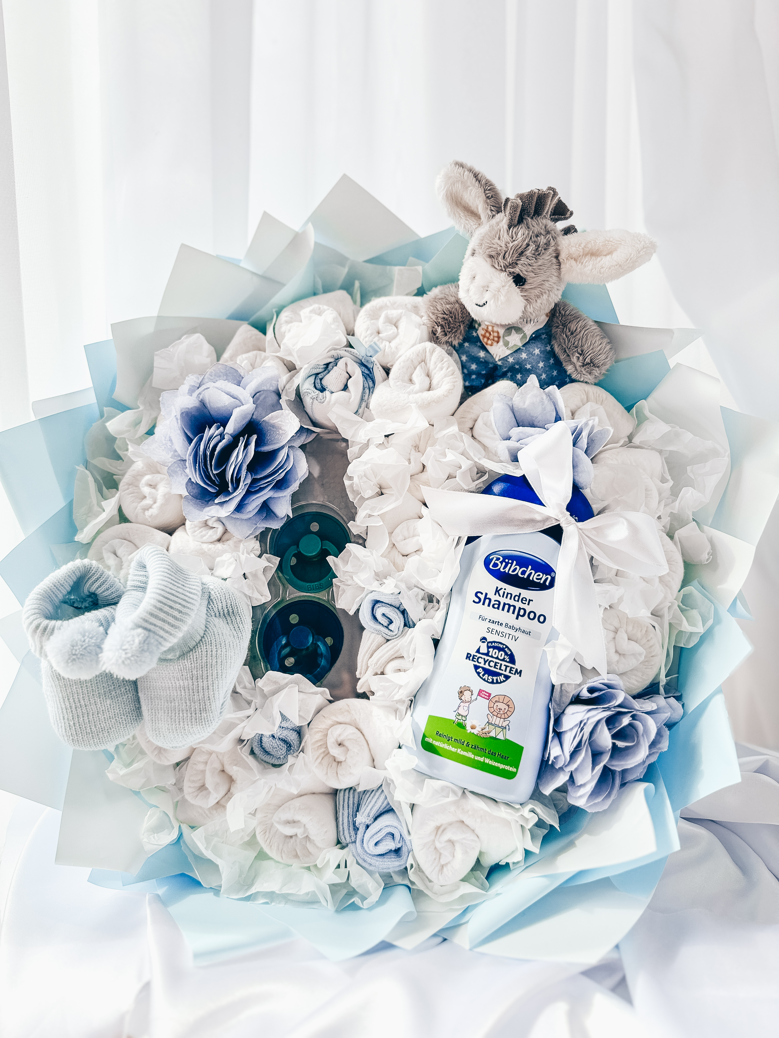 Dovana "Žydra sauskelnių puokštė"