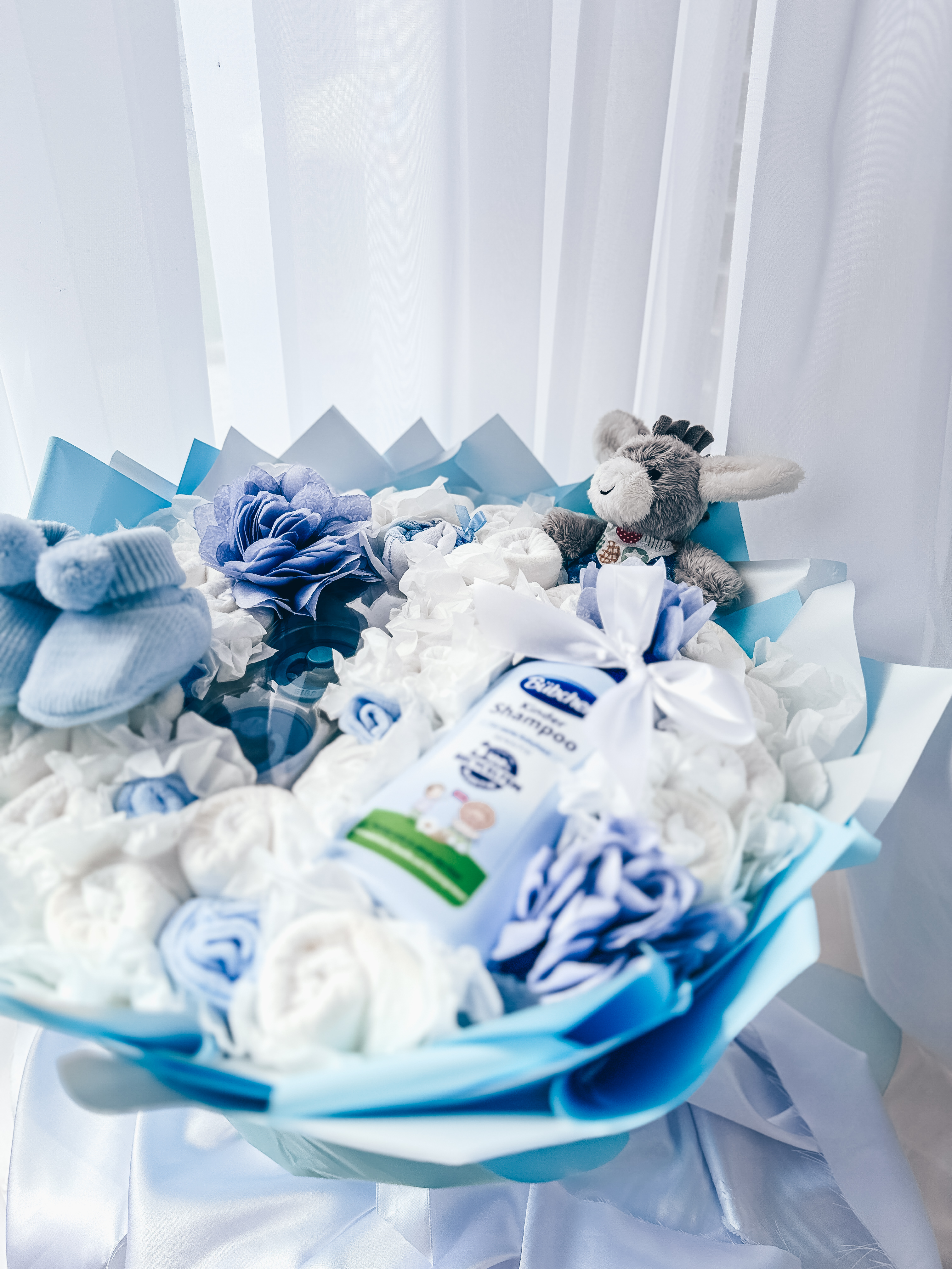 Dovana "Žydra sauskelnių puokštė"