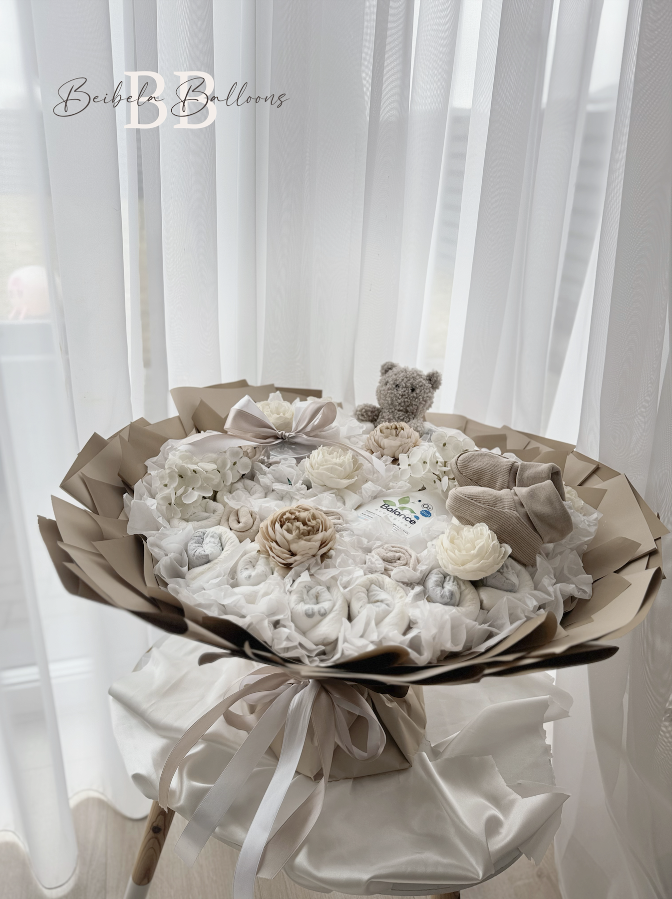 Dovana "Maxi sauskelnių puokštė"