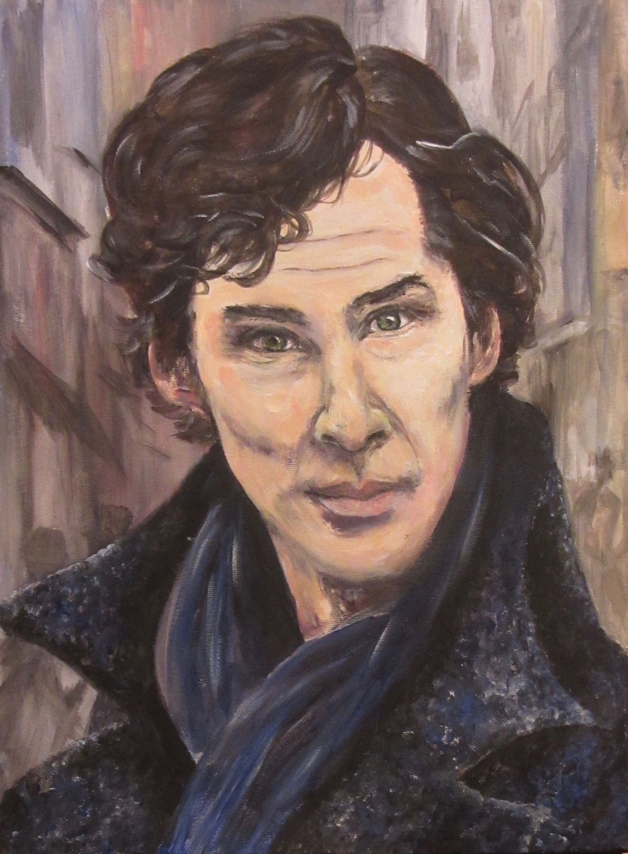 Portrait of Benedict Cumberbatch as Sherlock