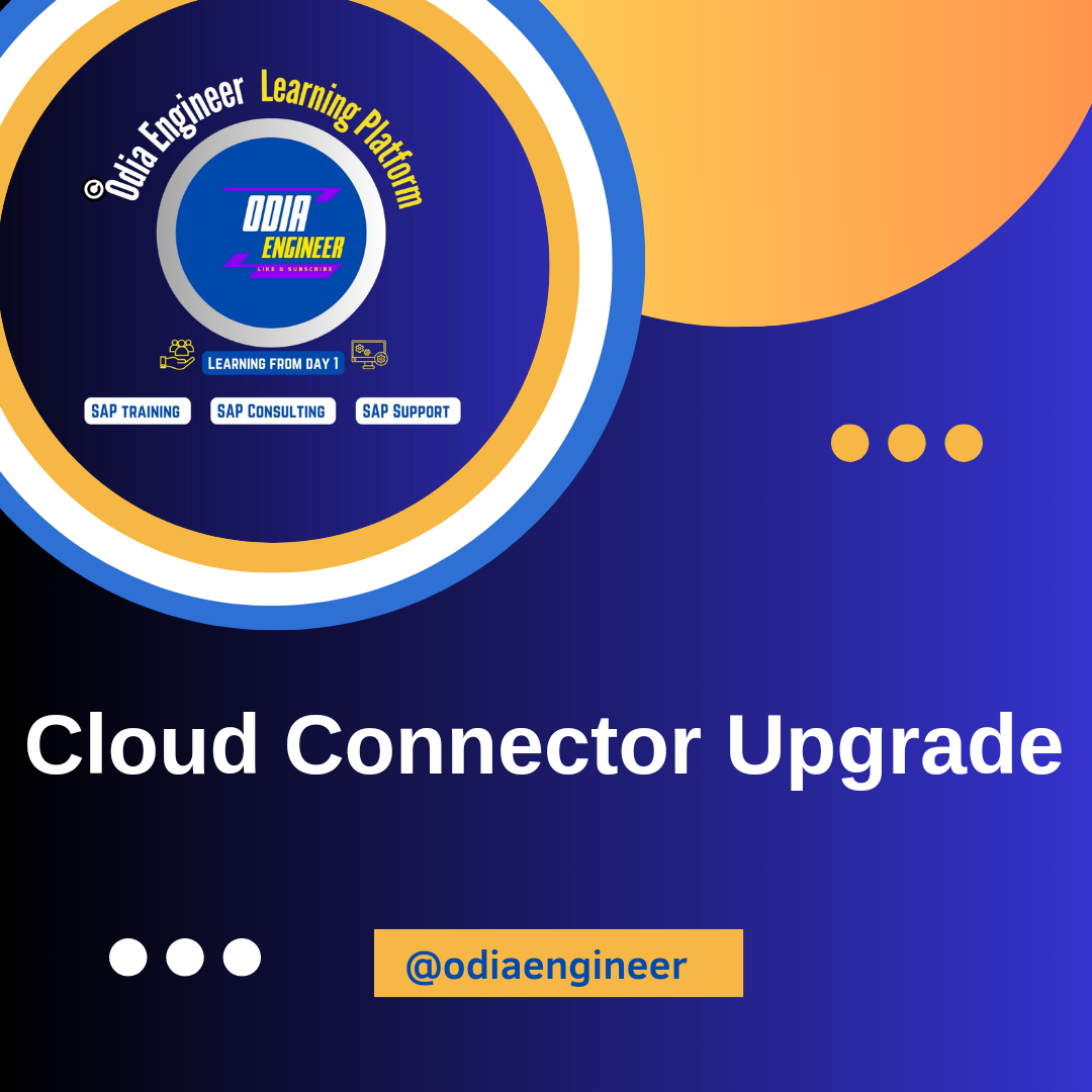 Cloud Connector Upgrade