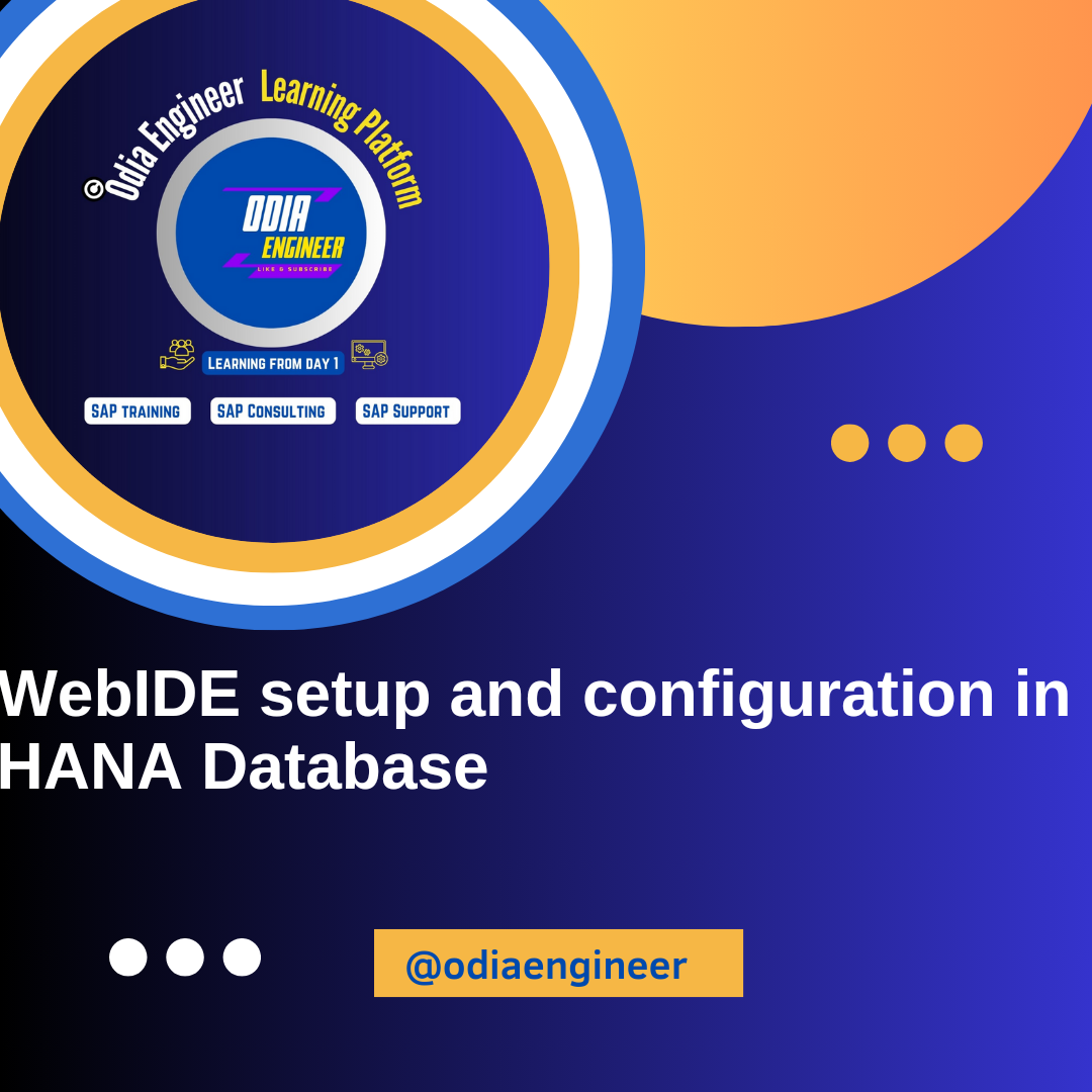 WebIDE Setup and Configuration