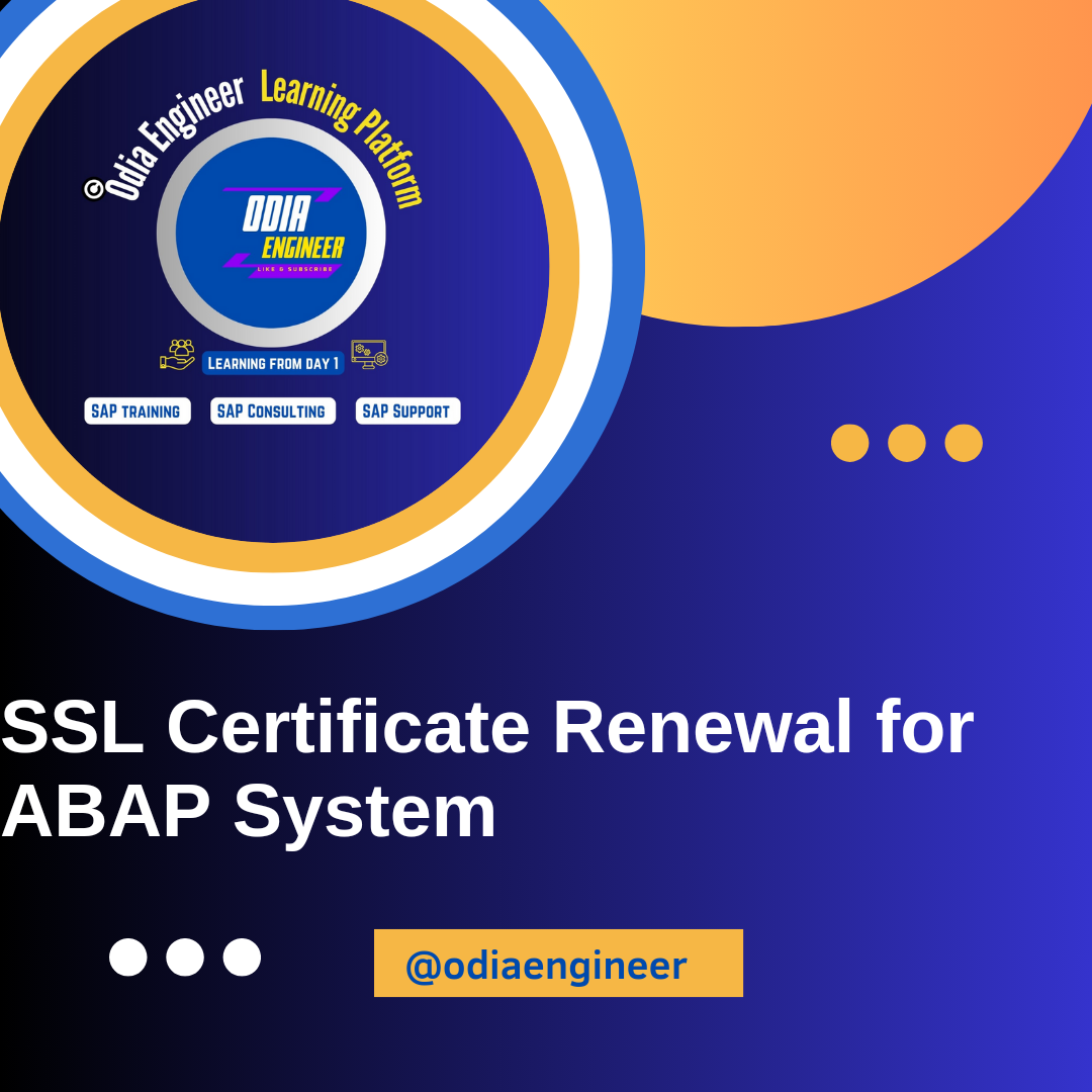 SSL Certificate Renewal