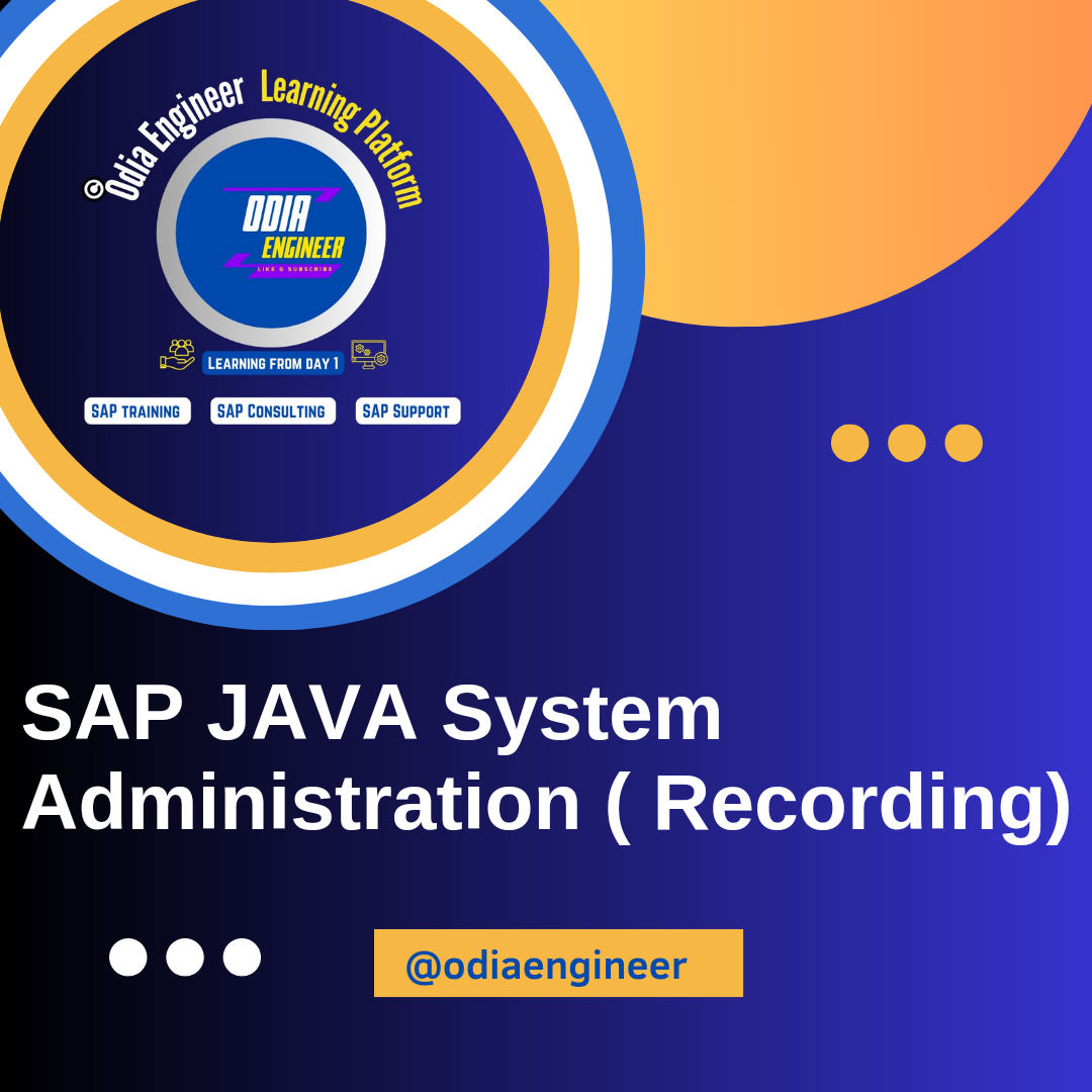SAP Java System Administration