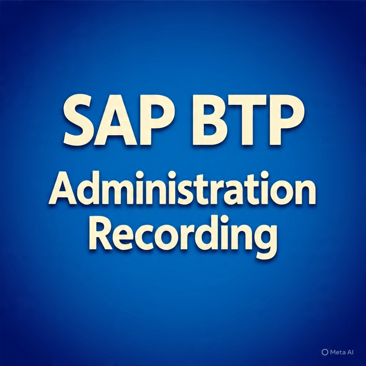 BTP Administration Recordings