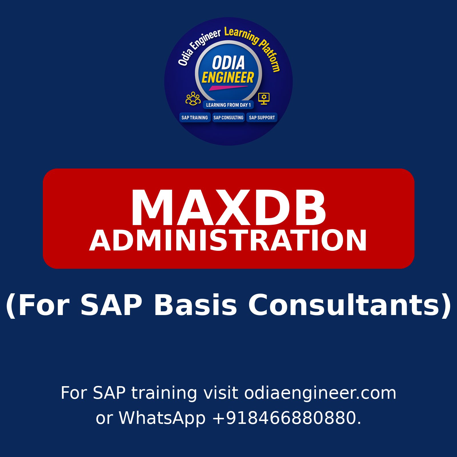 MaxDB Administration Training