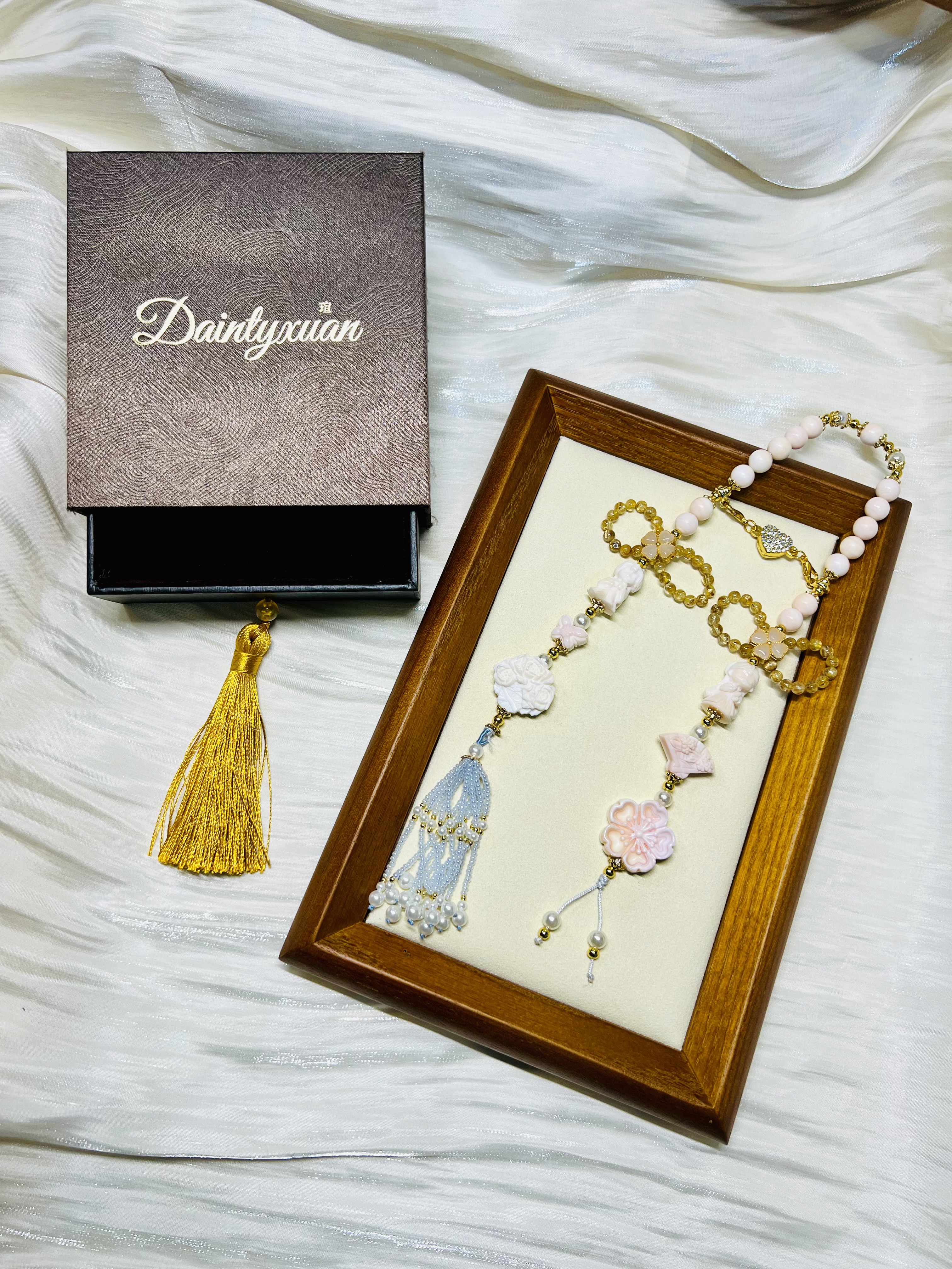 "Ancient Beauties" with Gold Rutilated Quartz