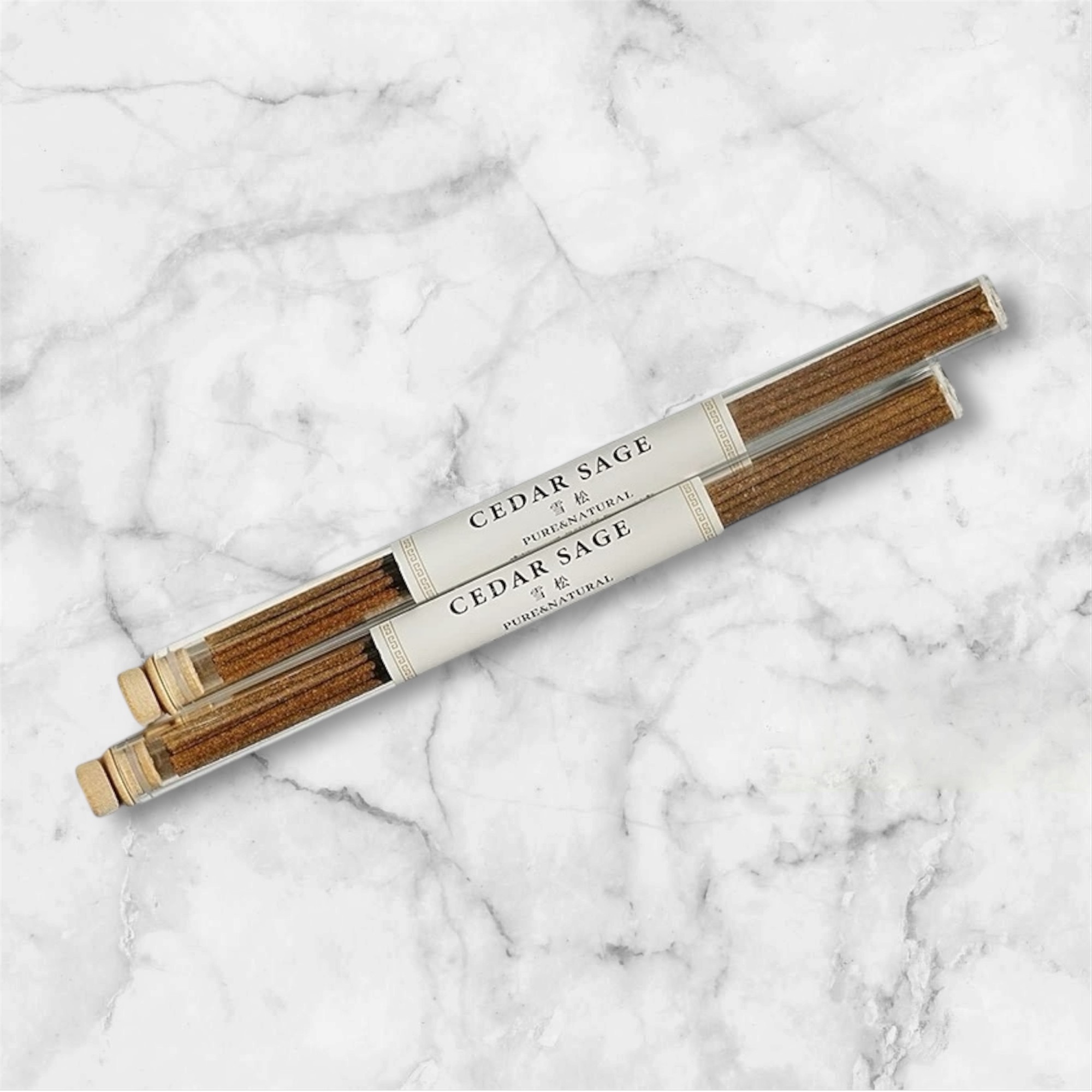 (Preorder) Cedar Sage Natural Incense Sticks and Dusk Cloud Ceramics Incense Sticks Holder