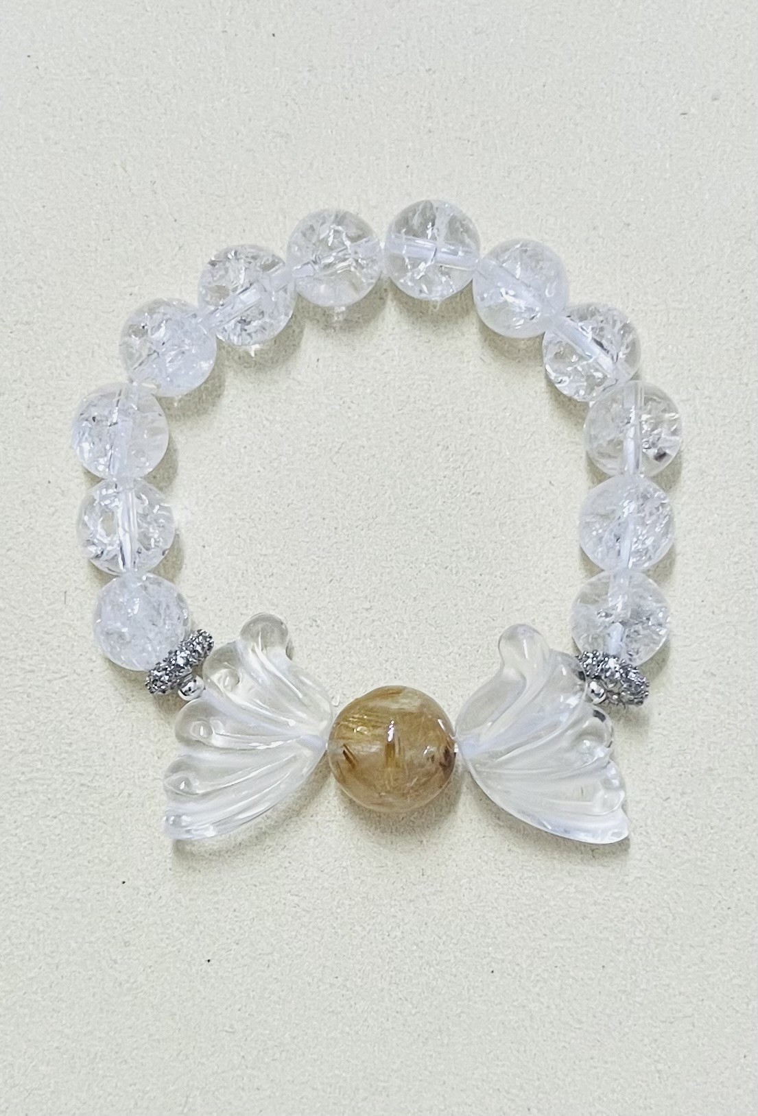 Enchanted Aura Bracelet - Gold Rutilated Quartz