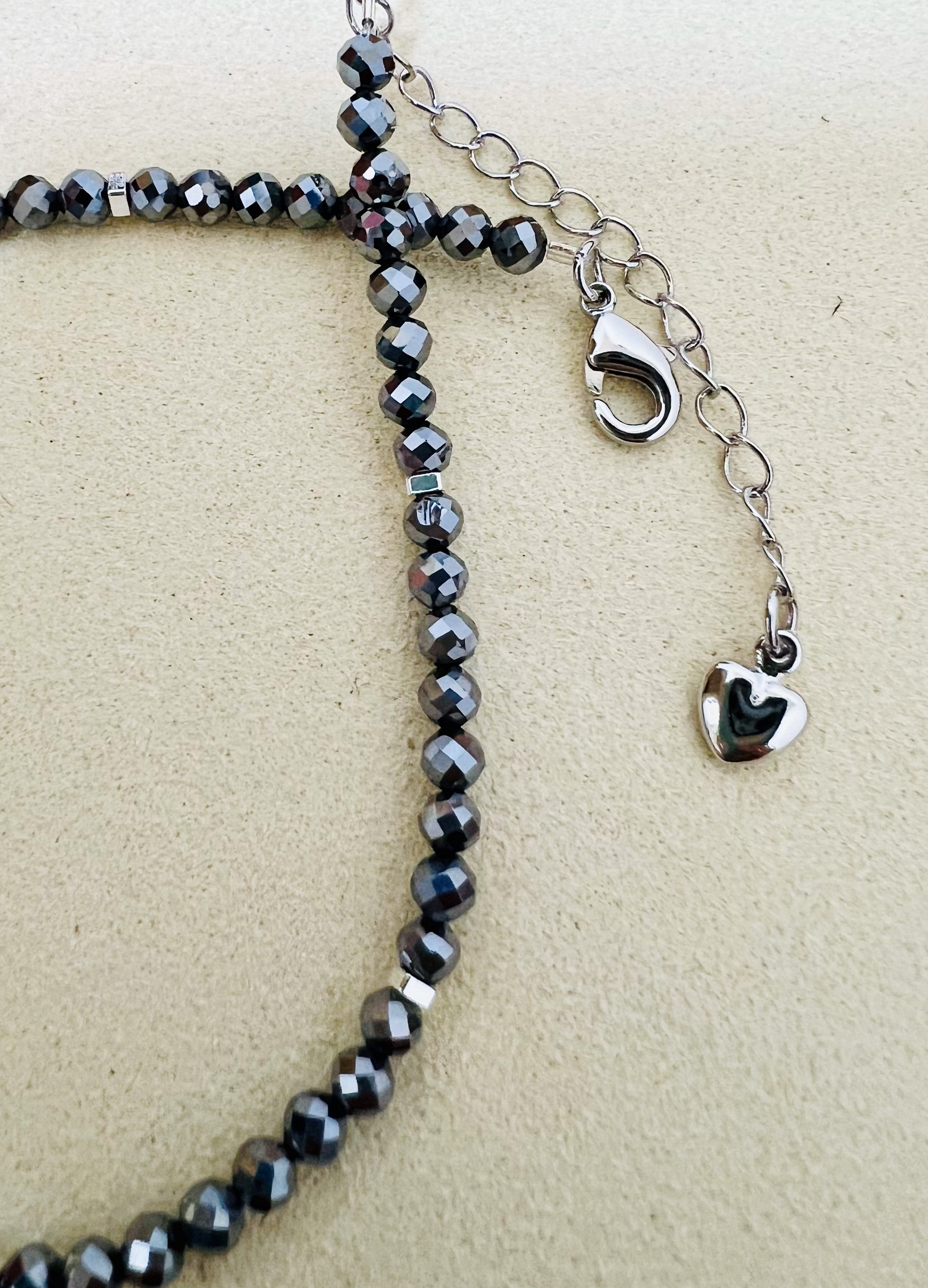 Hematite Anklet 999 925 Silver