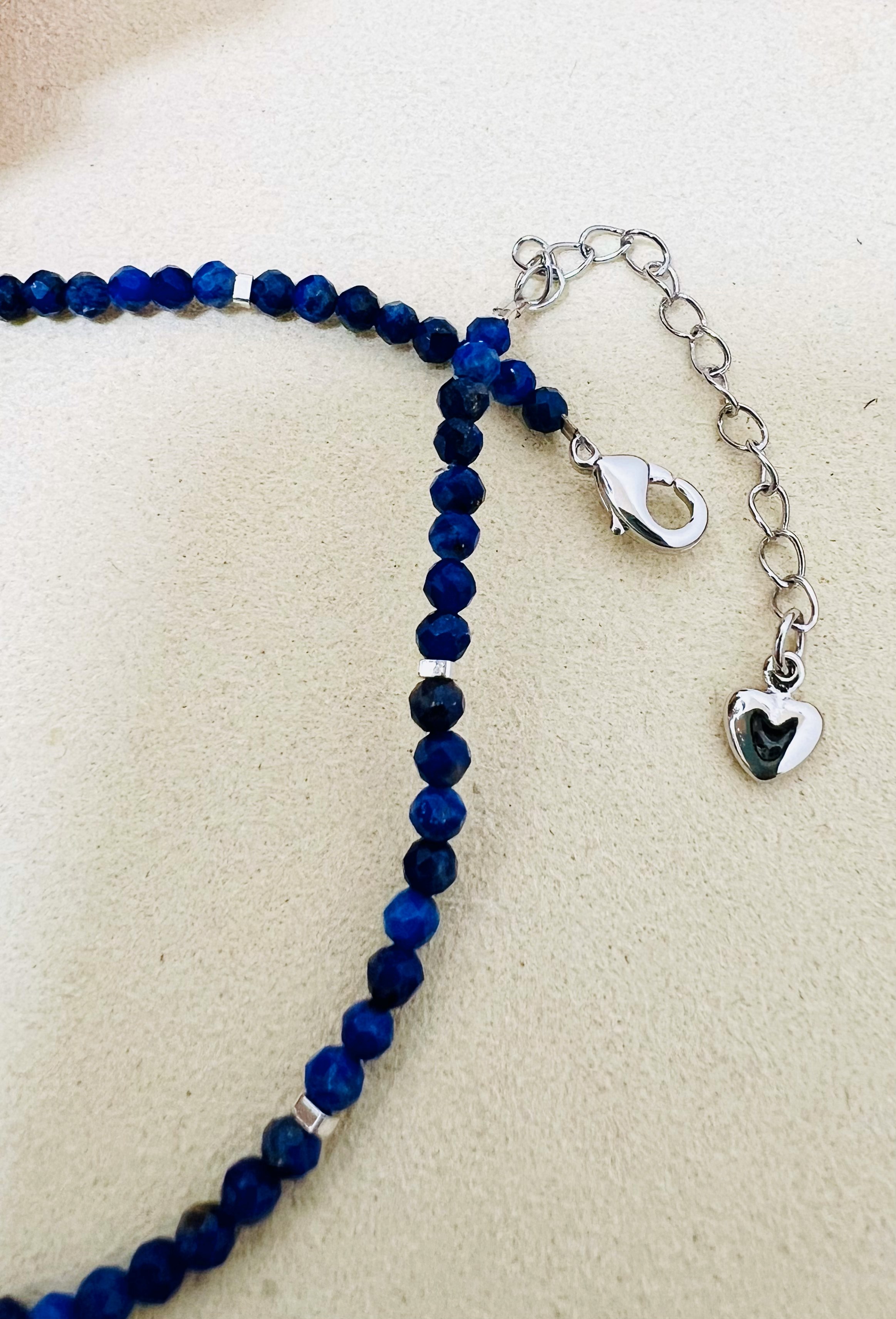 Lapis Lazuli Anklet 999 925 Silver