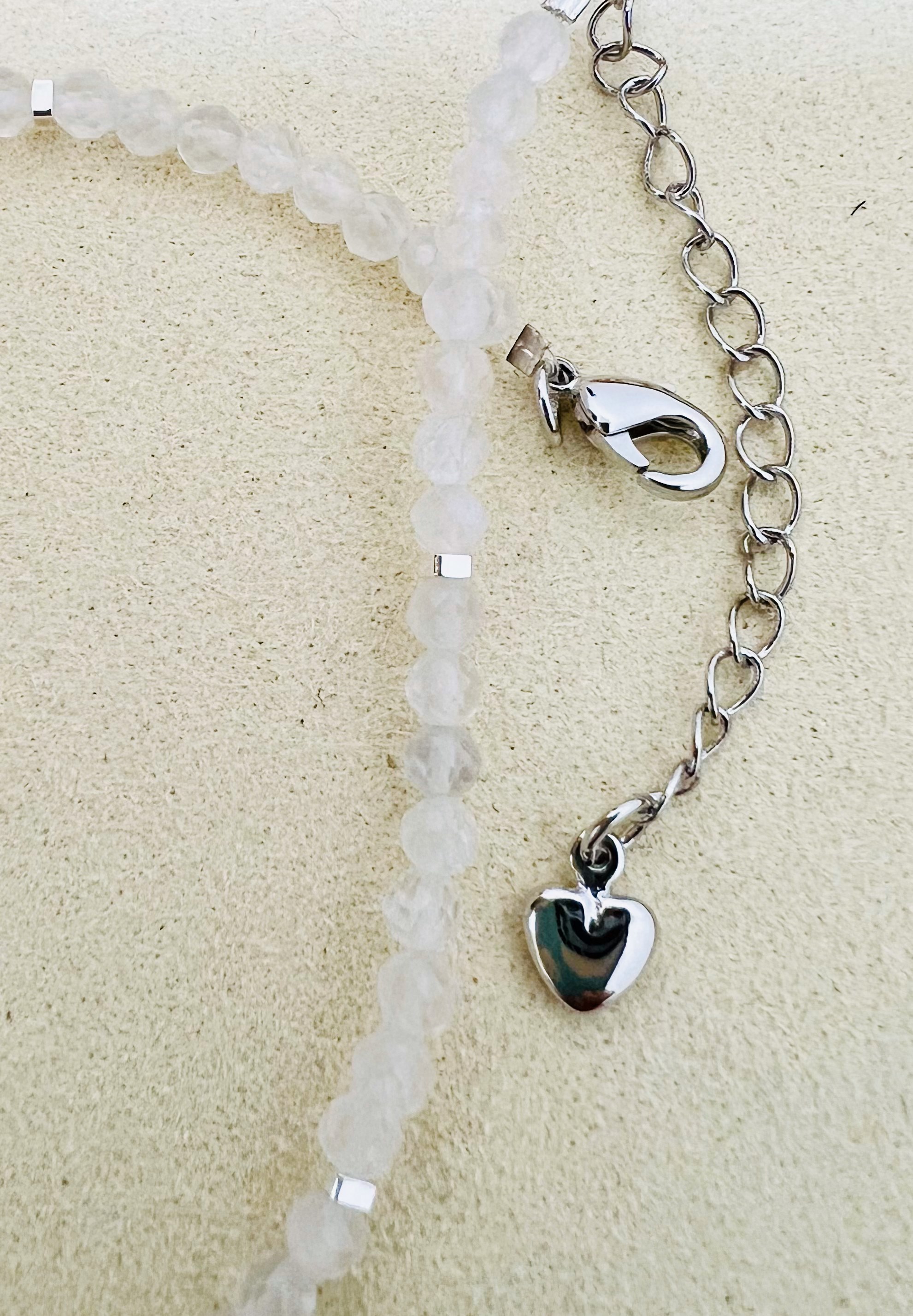 Moonstone Anklet 999 925 Silver
