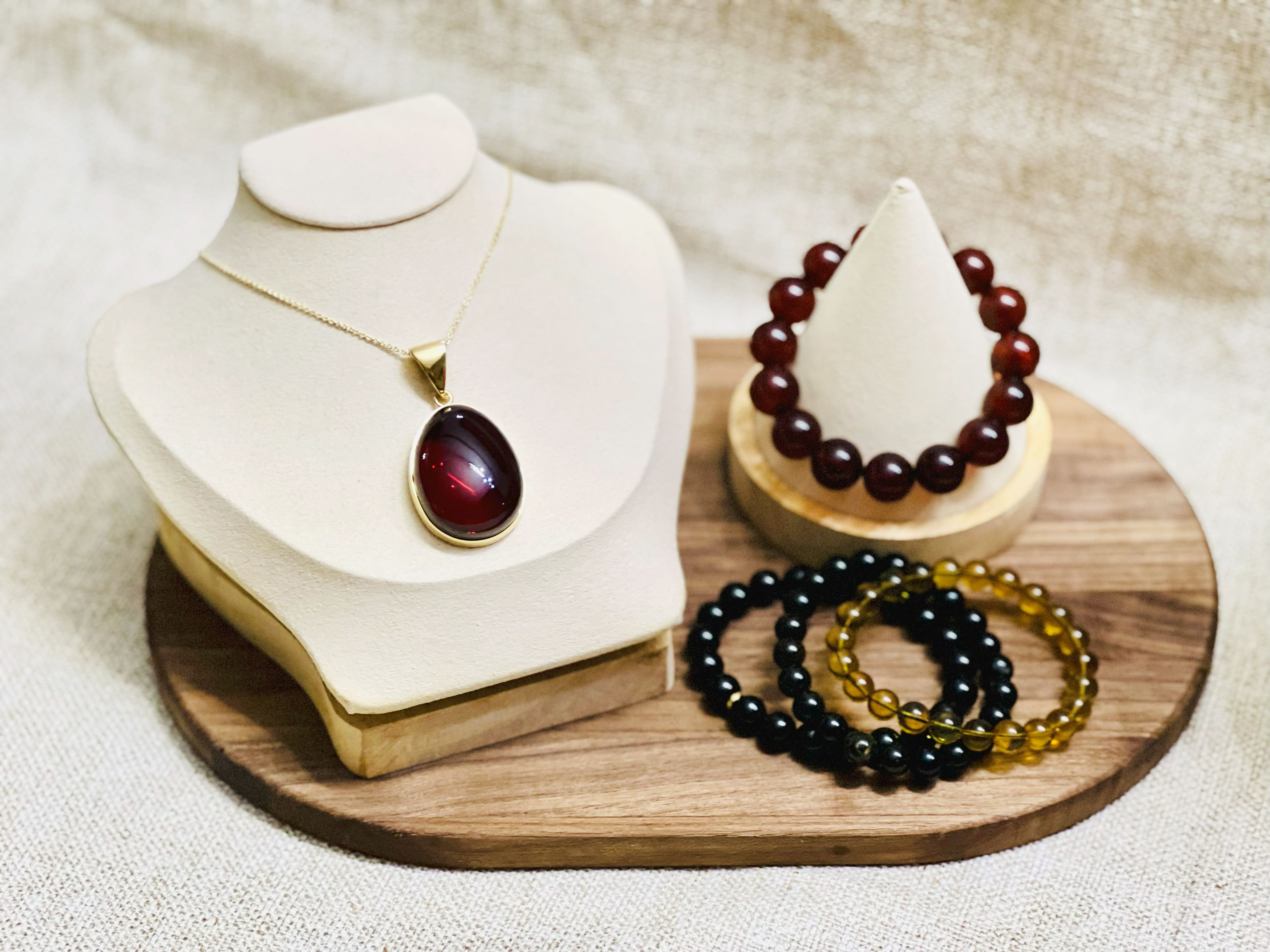 Natural Blood Amber Pendant Necklace – 14g | Certified Authentic