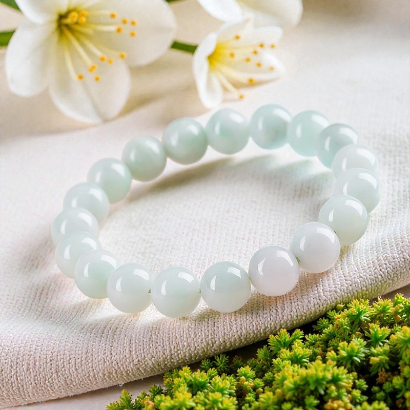 Love + Jade, Spring Leaf - Natural Jade 