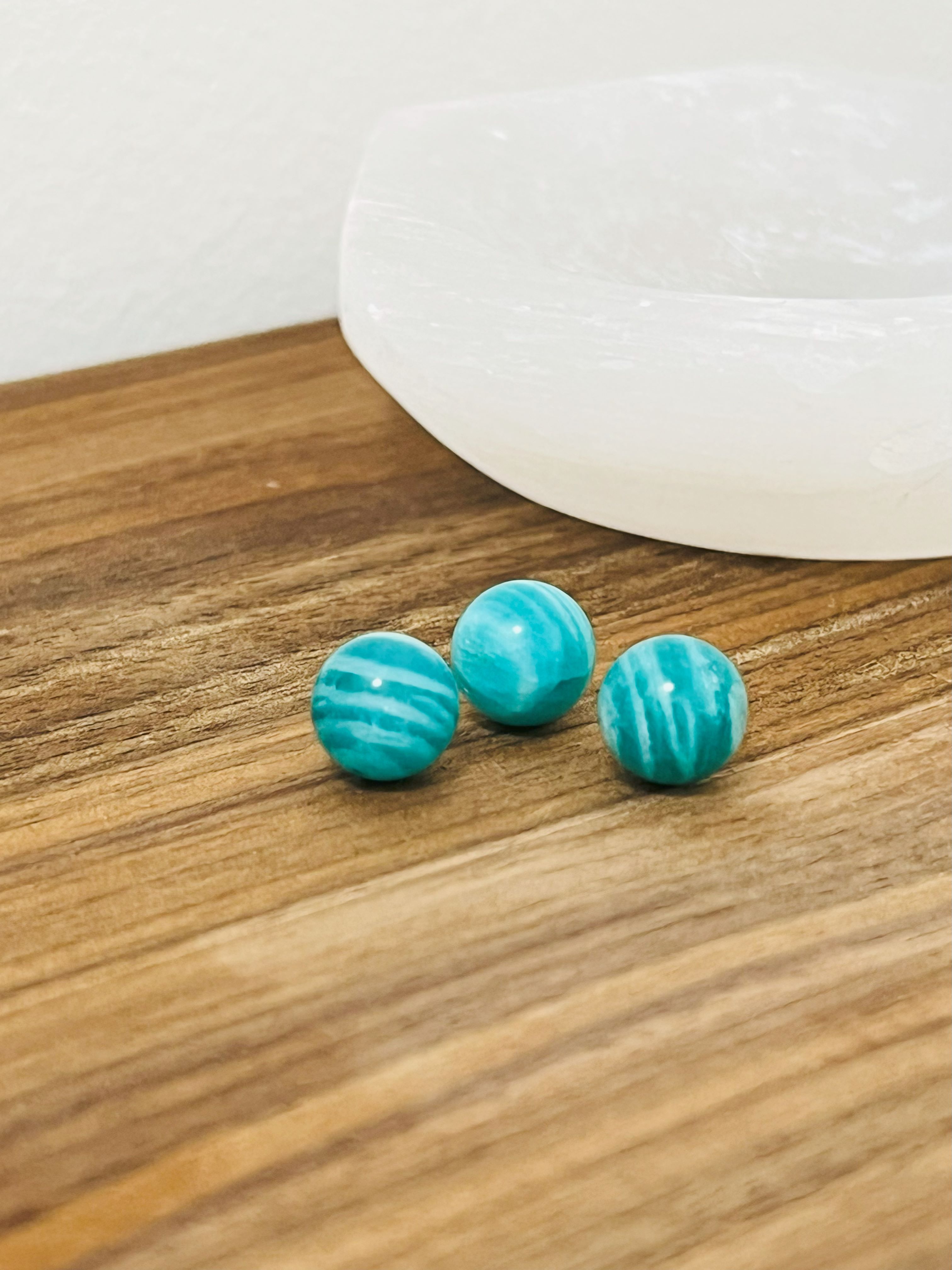 Clear Quartz Bracelet with Zebra Amazonite Centerpiece Bracelet
