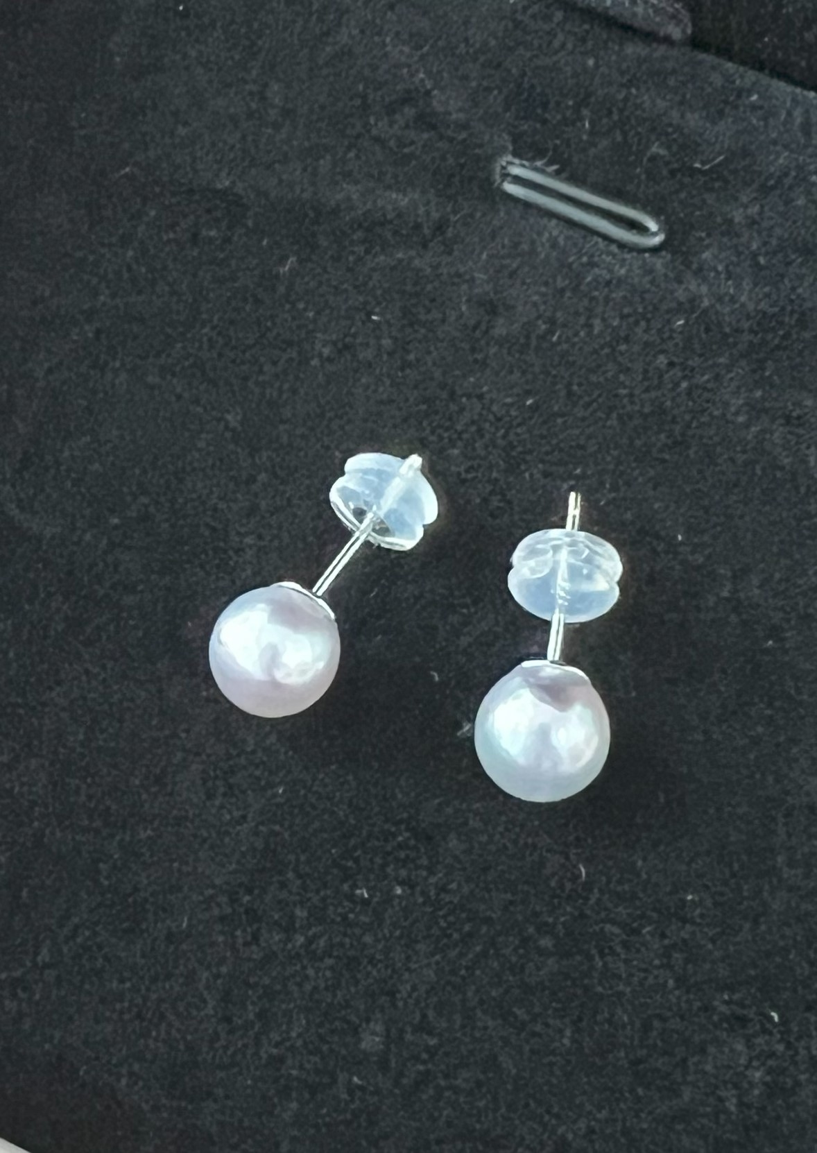 Madama Akoya Pearl 7.3mm Silvery Earrings – 0.96g | Certified Authentic