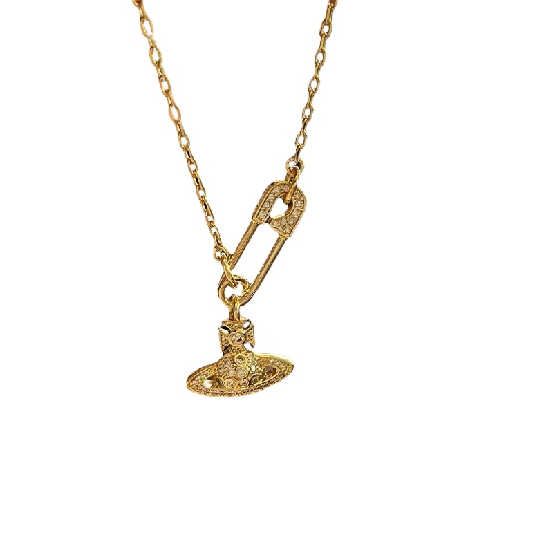 Orbital Drop Necklace – Westwood-Inspired Statement Piece