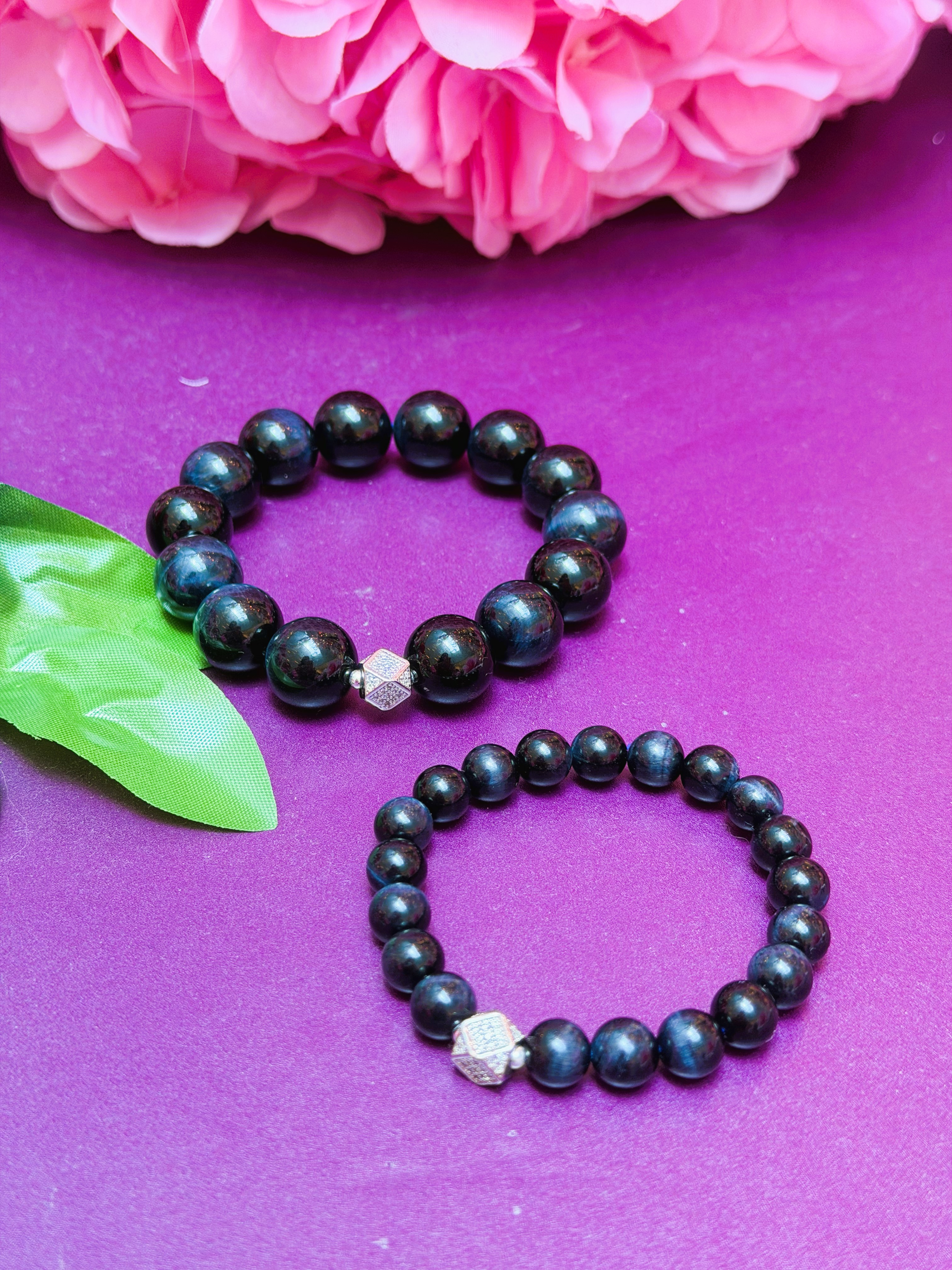 His and Hers, Kindred Calm Blue Tiger Eye 