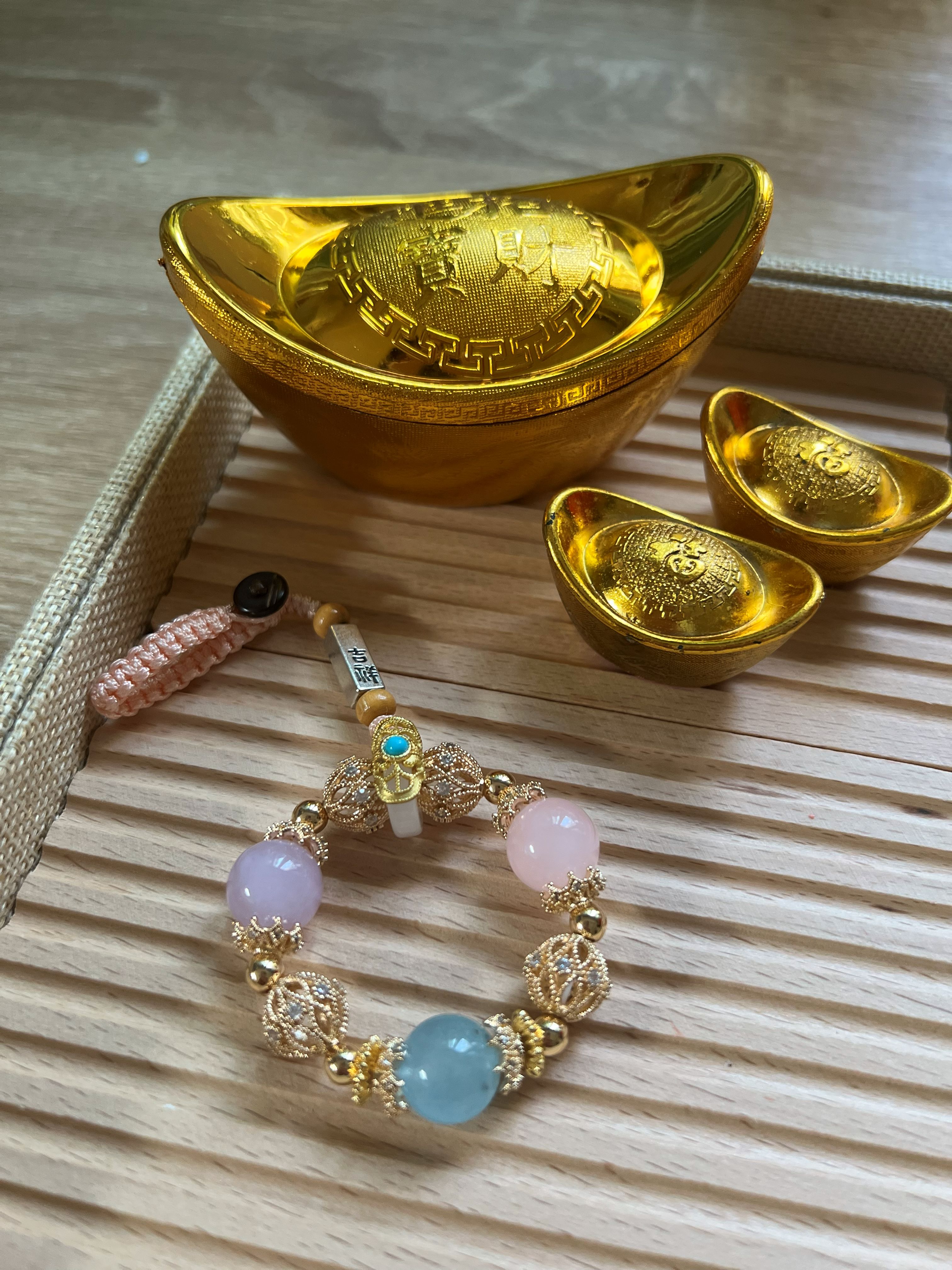 🐴 Horse Zodiac Bag Charm — Morganite