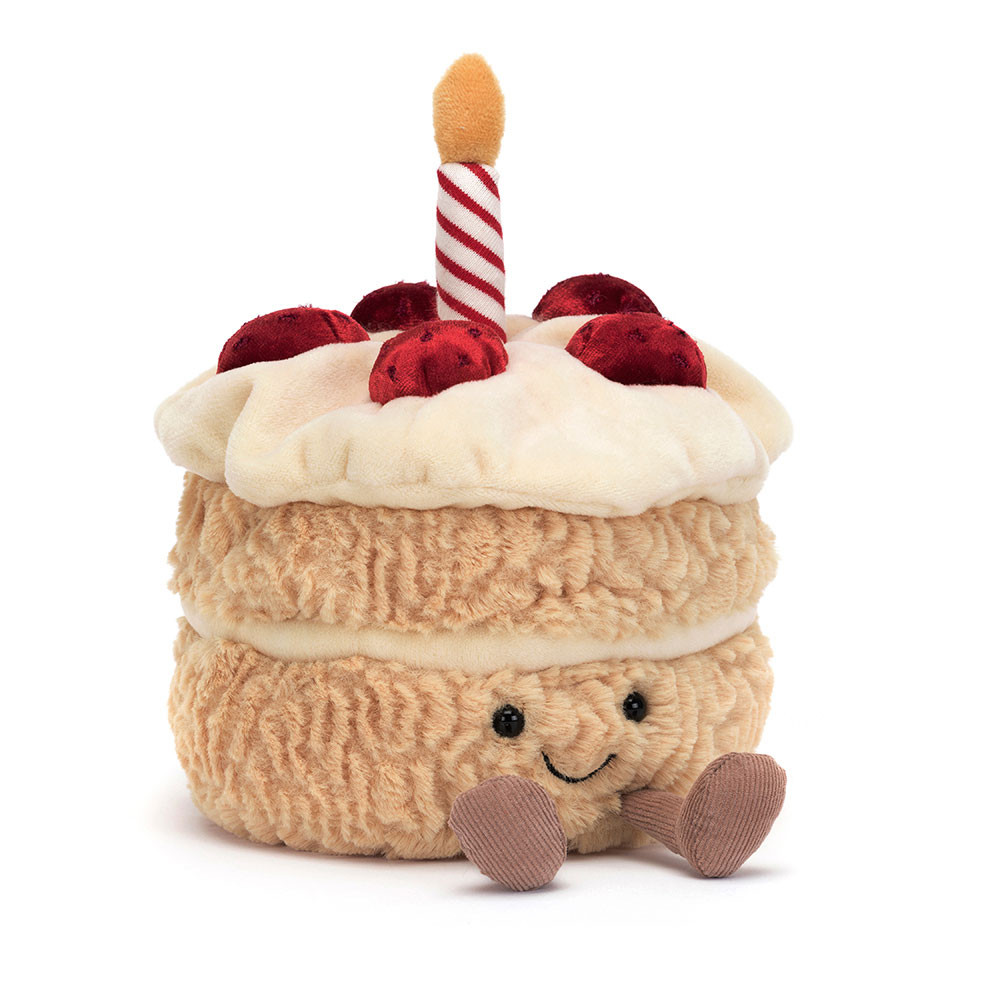 Amuseables Cherry Birthday Cake Plush Toy