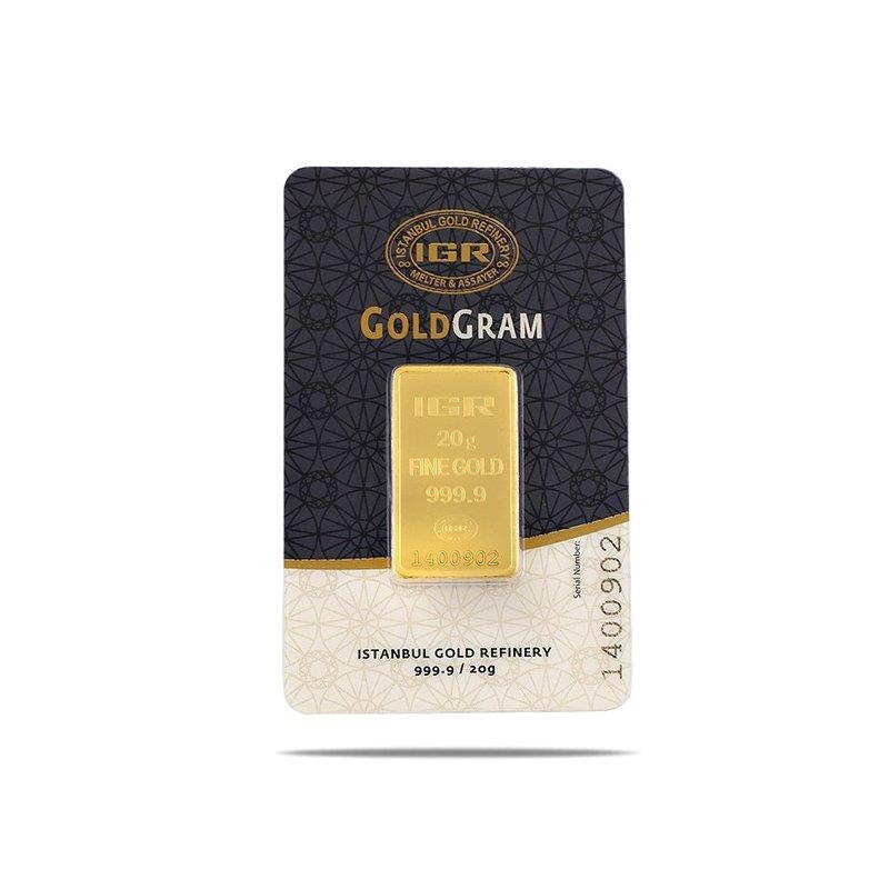 20 gr Gold Investment Bar - Istanbul Gold Refinery (IGR)