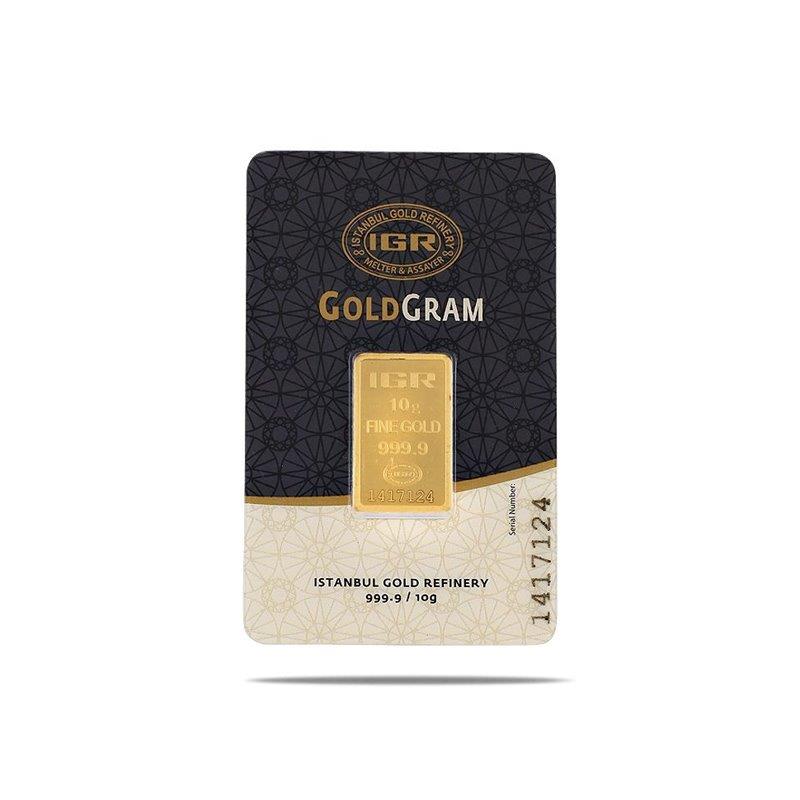 10 gr Gold Investment Bar - Istanbul Gold Refinery (IGR)