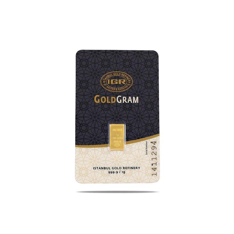 1 gr Gold Investment Bar - Istanbul Gold Refinery (IGR)