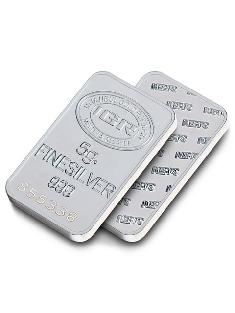 5 gr Silver Investment Bar - Istanbul Gold Refinery (IGR)