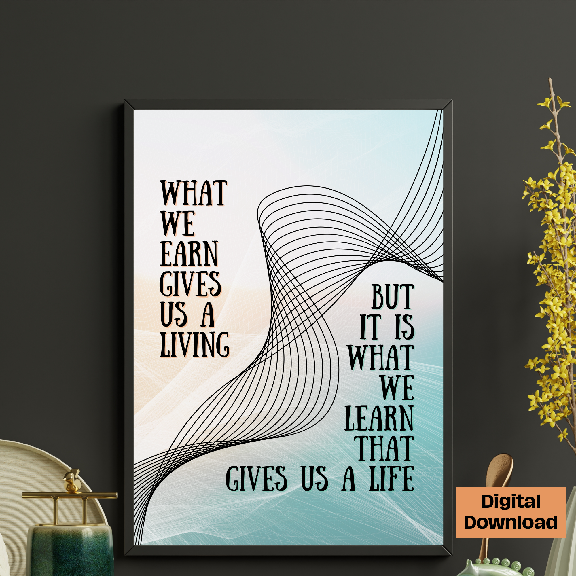 What we Learn Wall Art