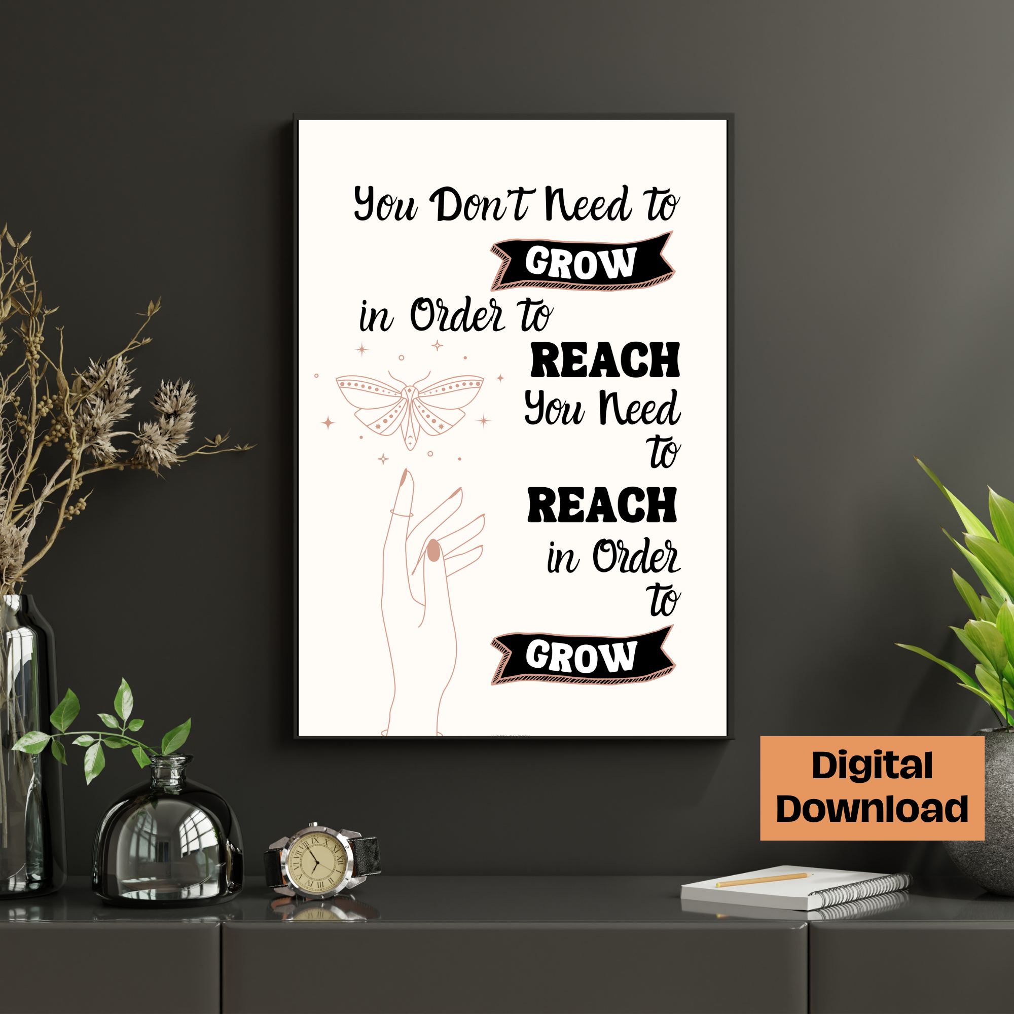 Grow and Reach Wall Art
