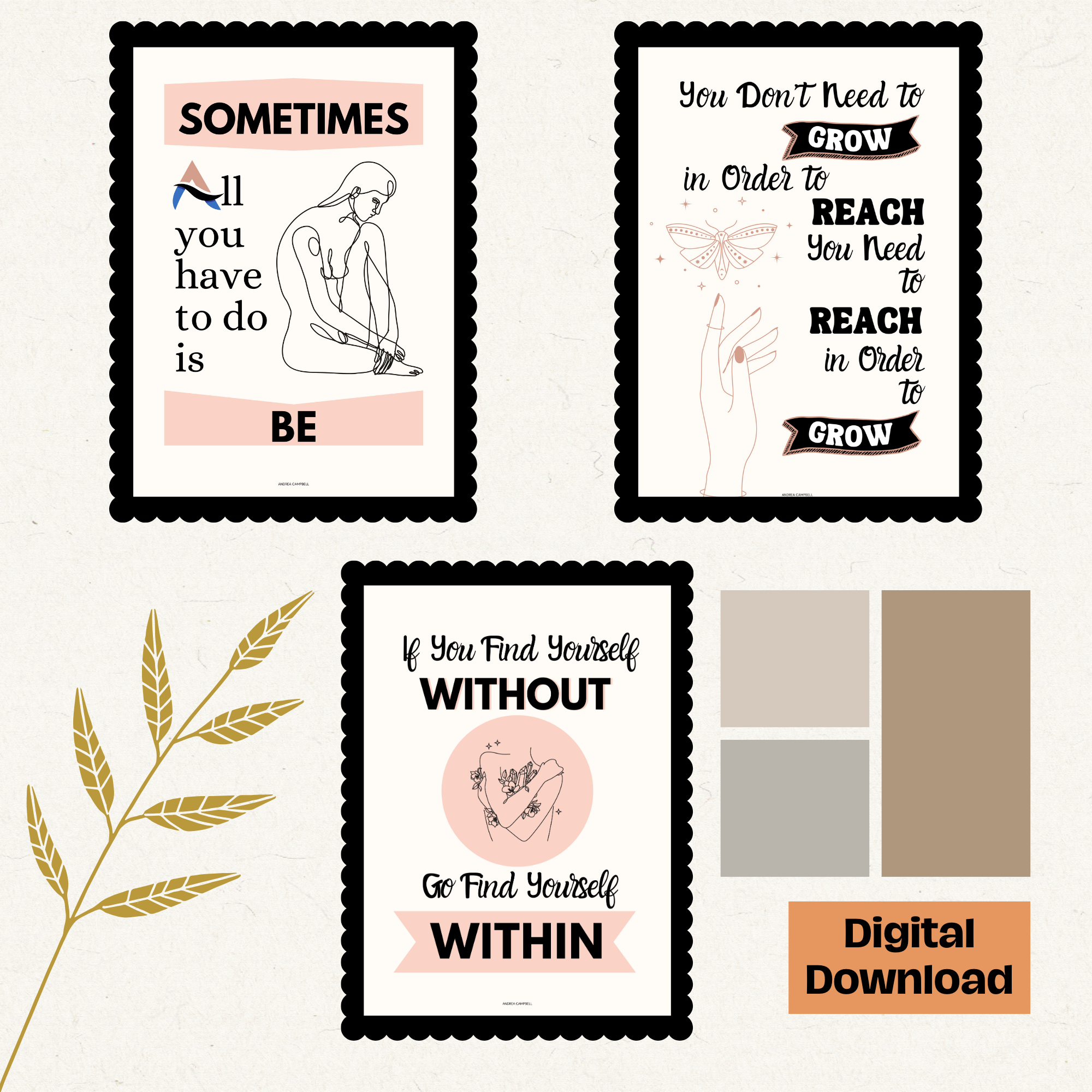 Grow and Reach Wall Art