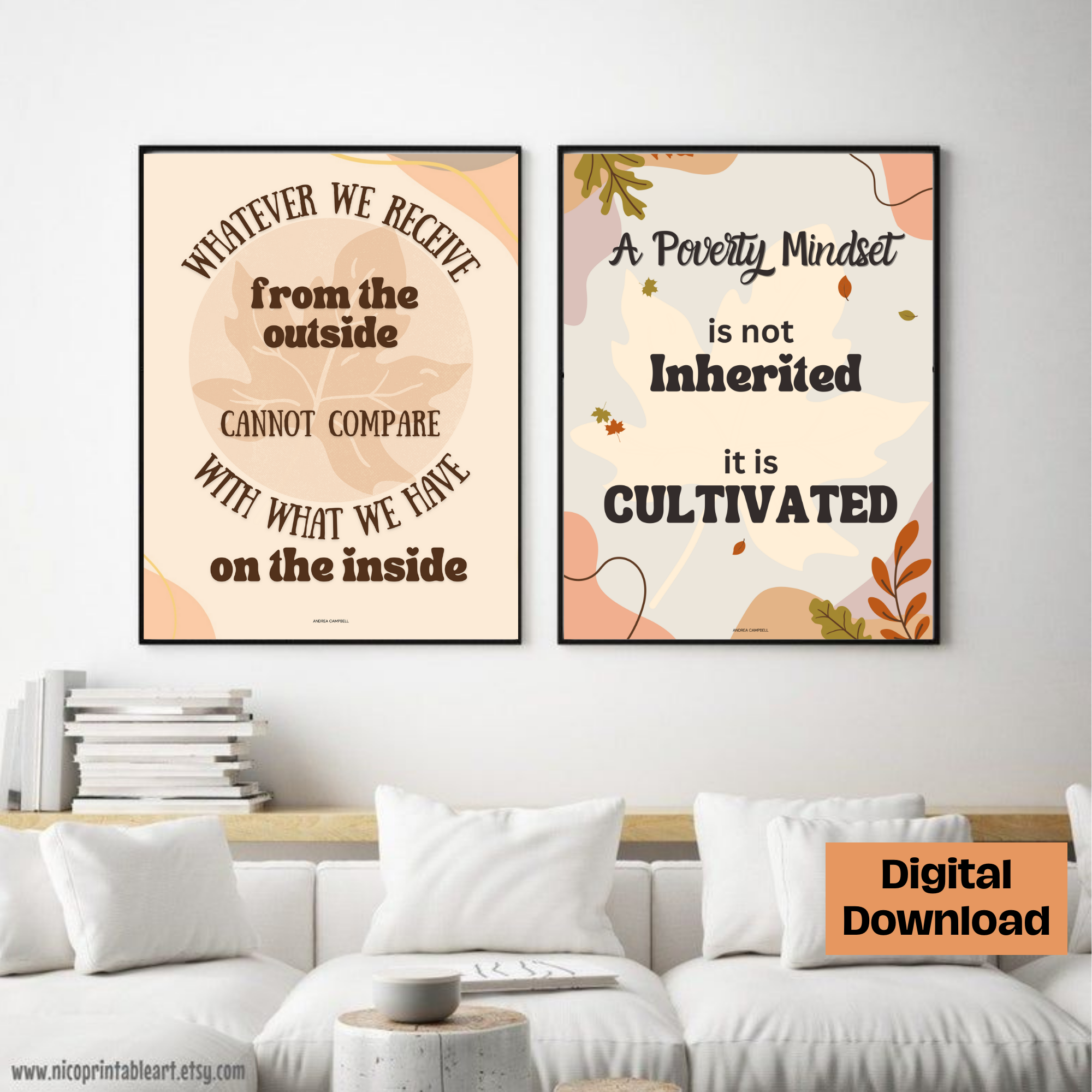 Poverty Mindset Wall Art