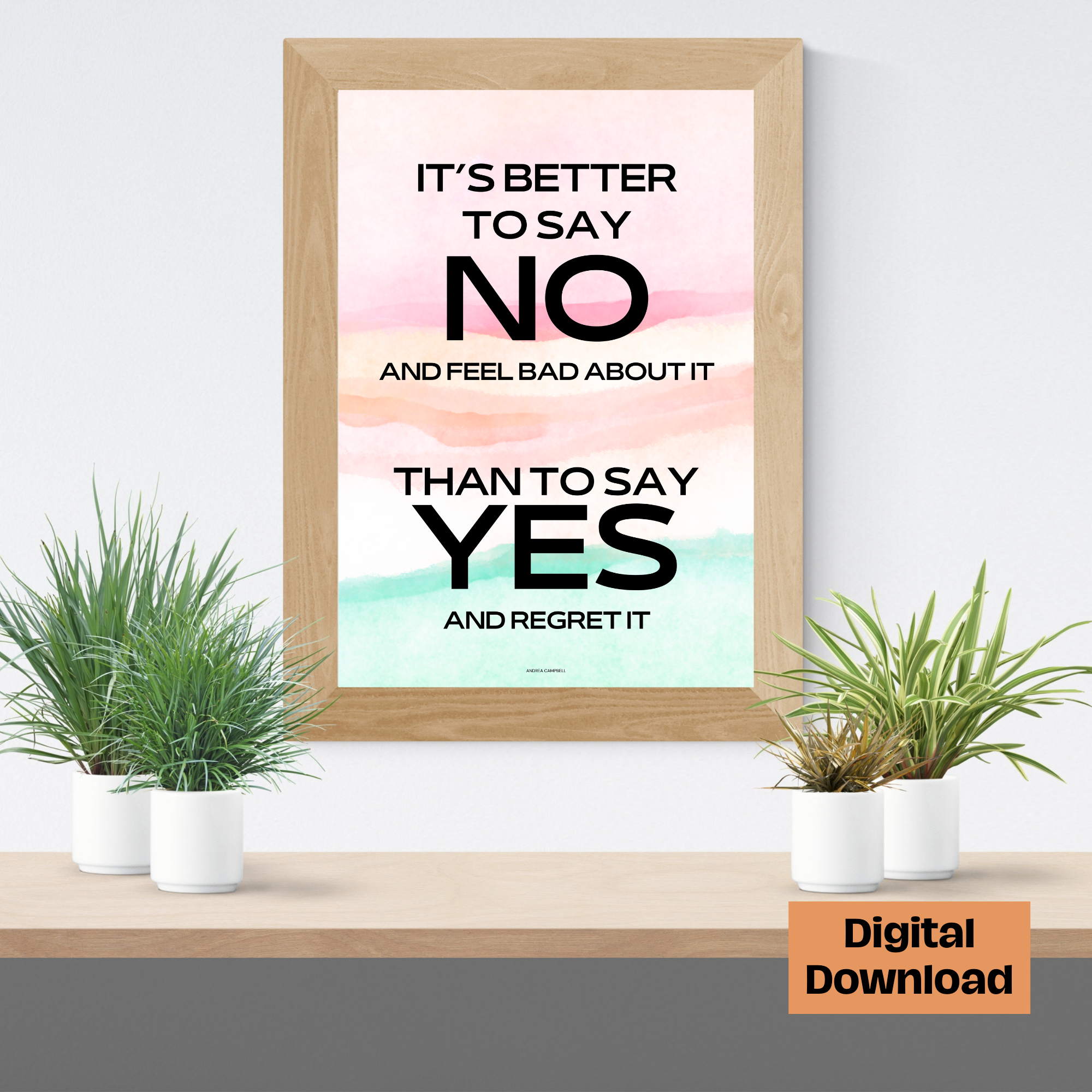 Yes and No Wall Art