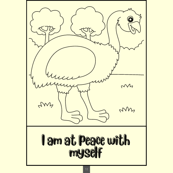 Inspirational Coloring Journal for Kids - with Positive & Inspiring Mindfulness Affirmations