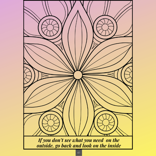 REFLECTIONS - Inspirational Coloring Journal for Women