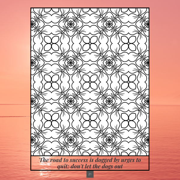 Inspirational Coloring Journal for Men