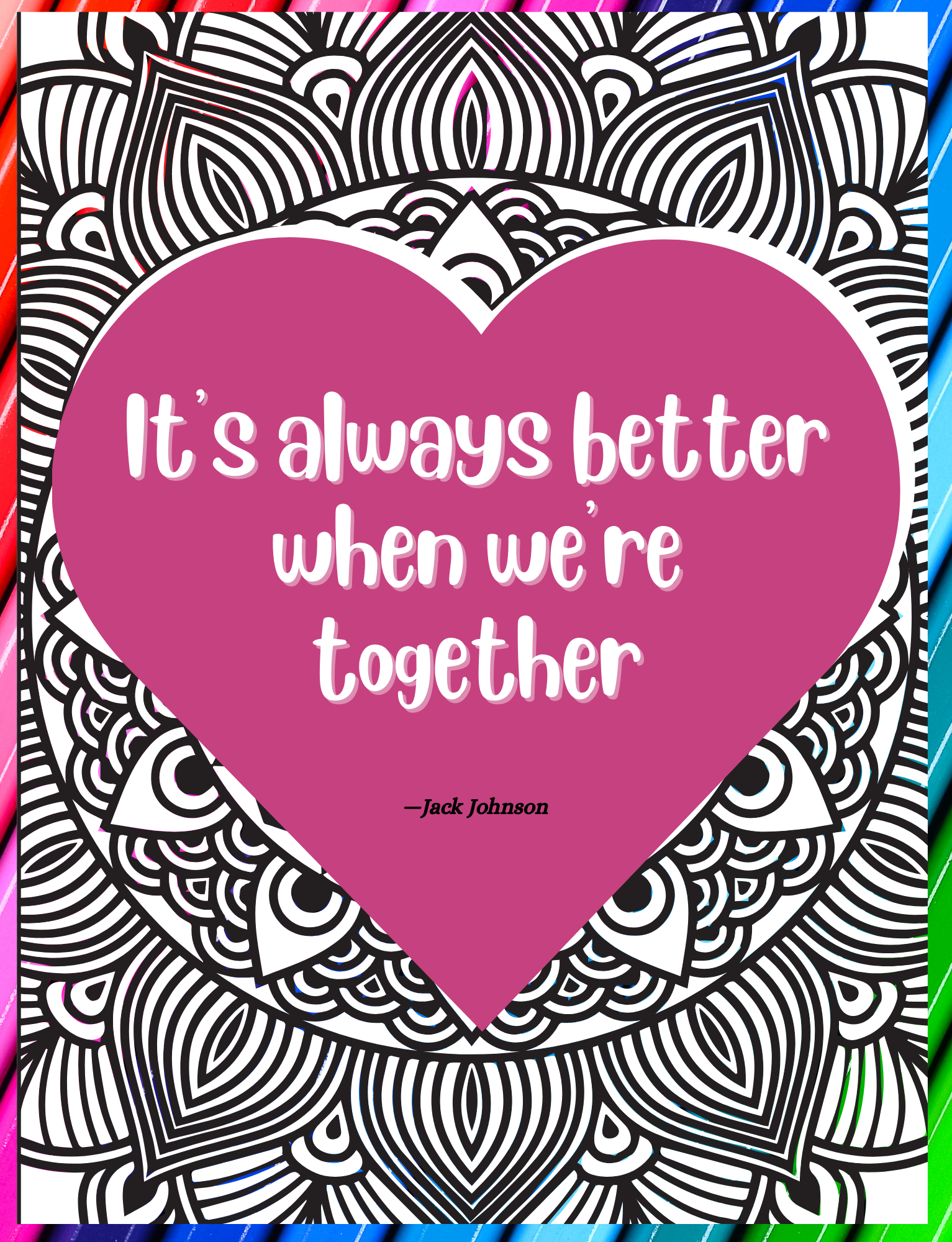 Love Coloring Book for Adults: Positive Quotes & Affirmations from Popular Love Songs 