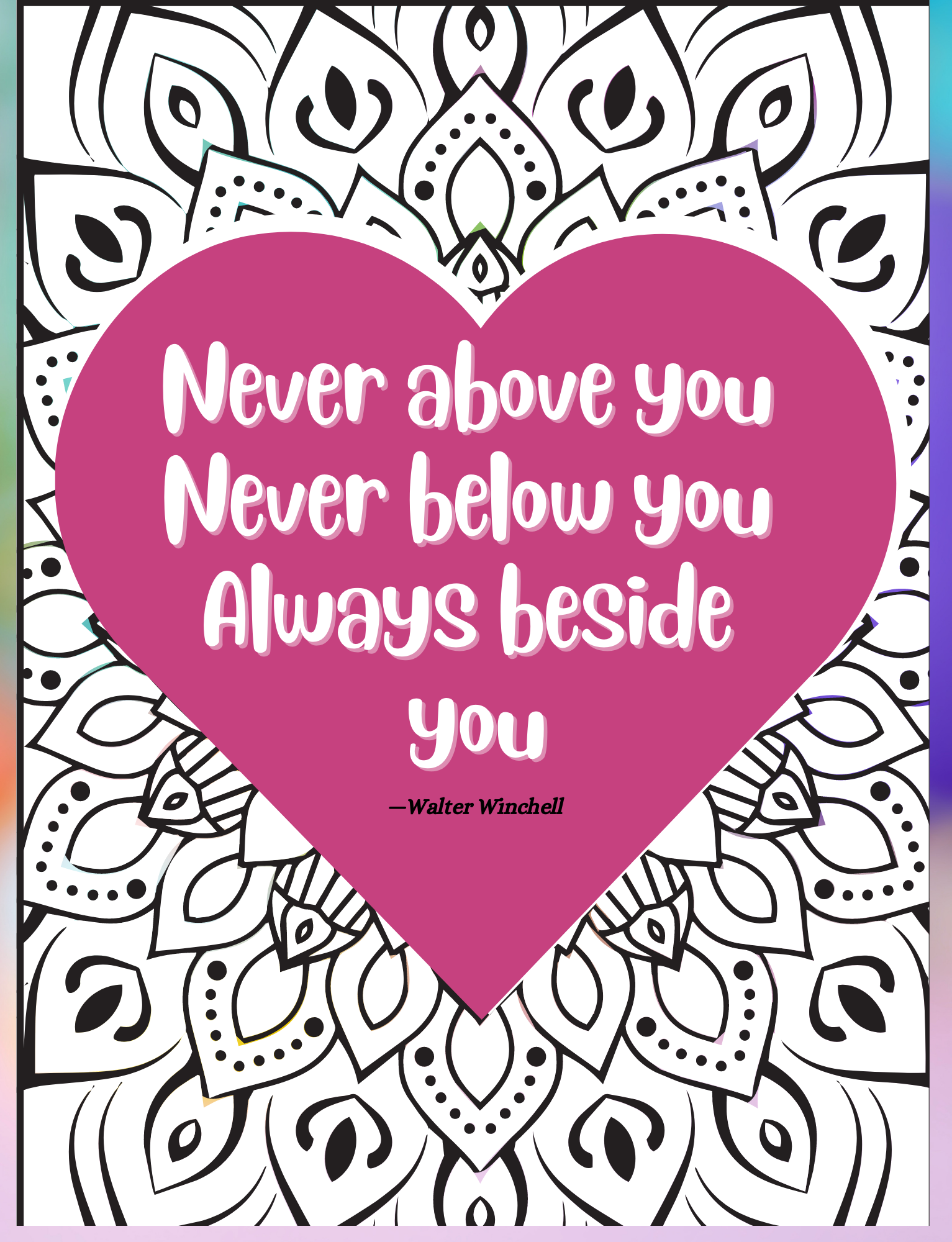 Love Coloring Book for Adults: Positive Quotes & Affirmations from Popular Love Songs 