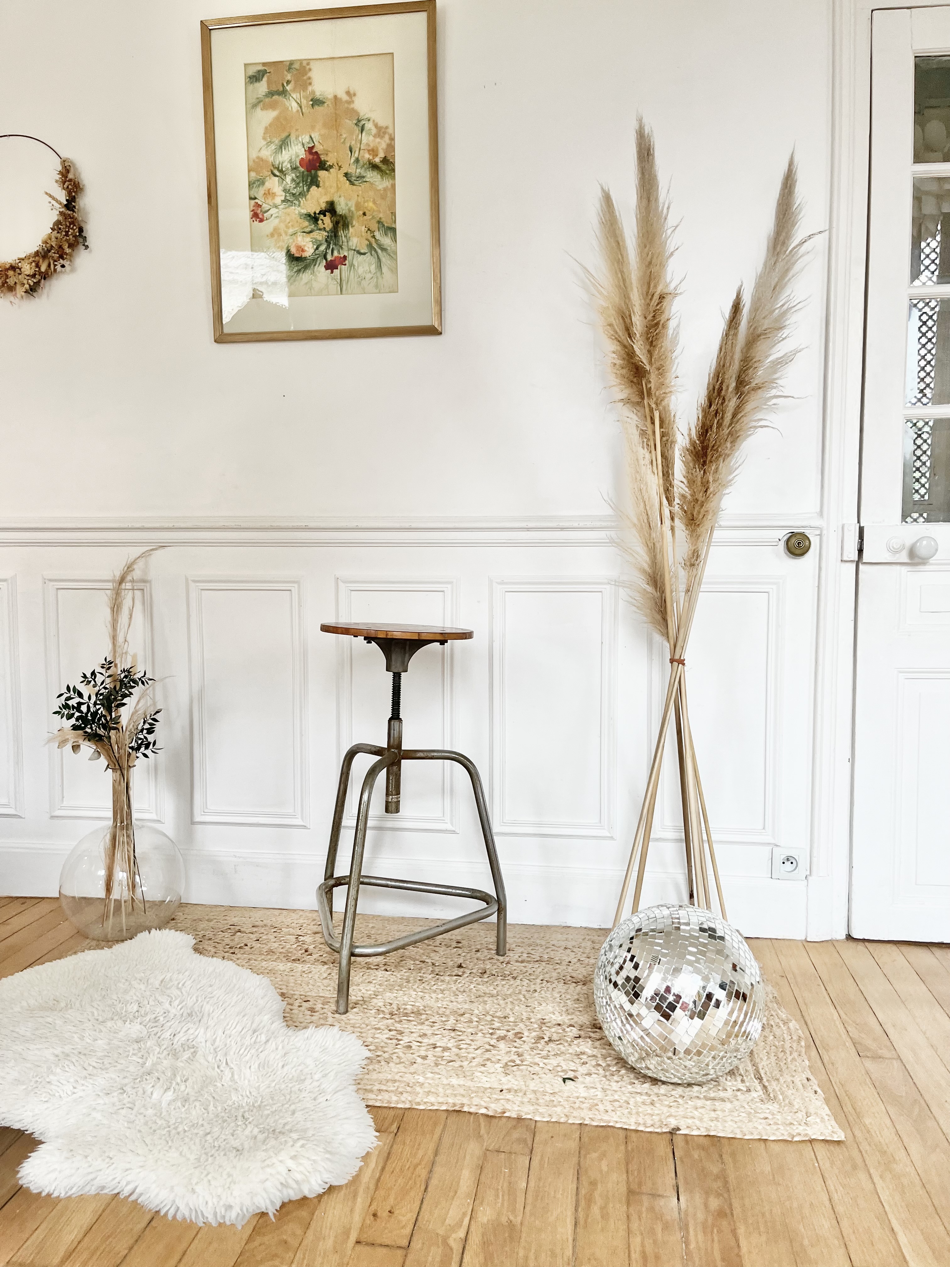 Tabouret industriel vintage 