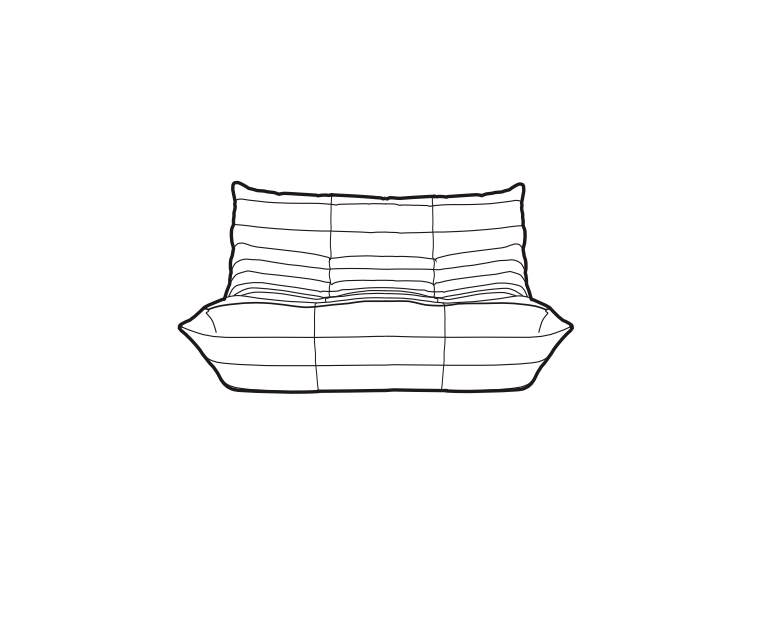 Créez le Canapé deux places Togo de Vos Rêves