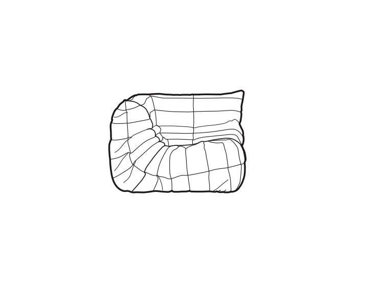Créez le fauteuil d'angle Togo de Vos Rêves